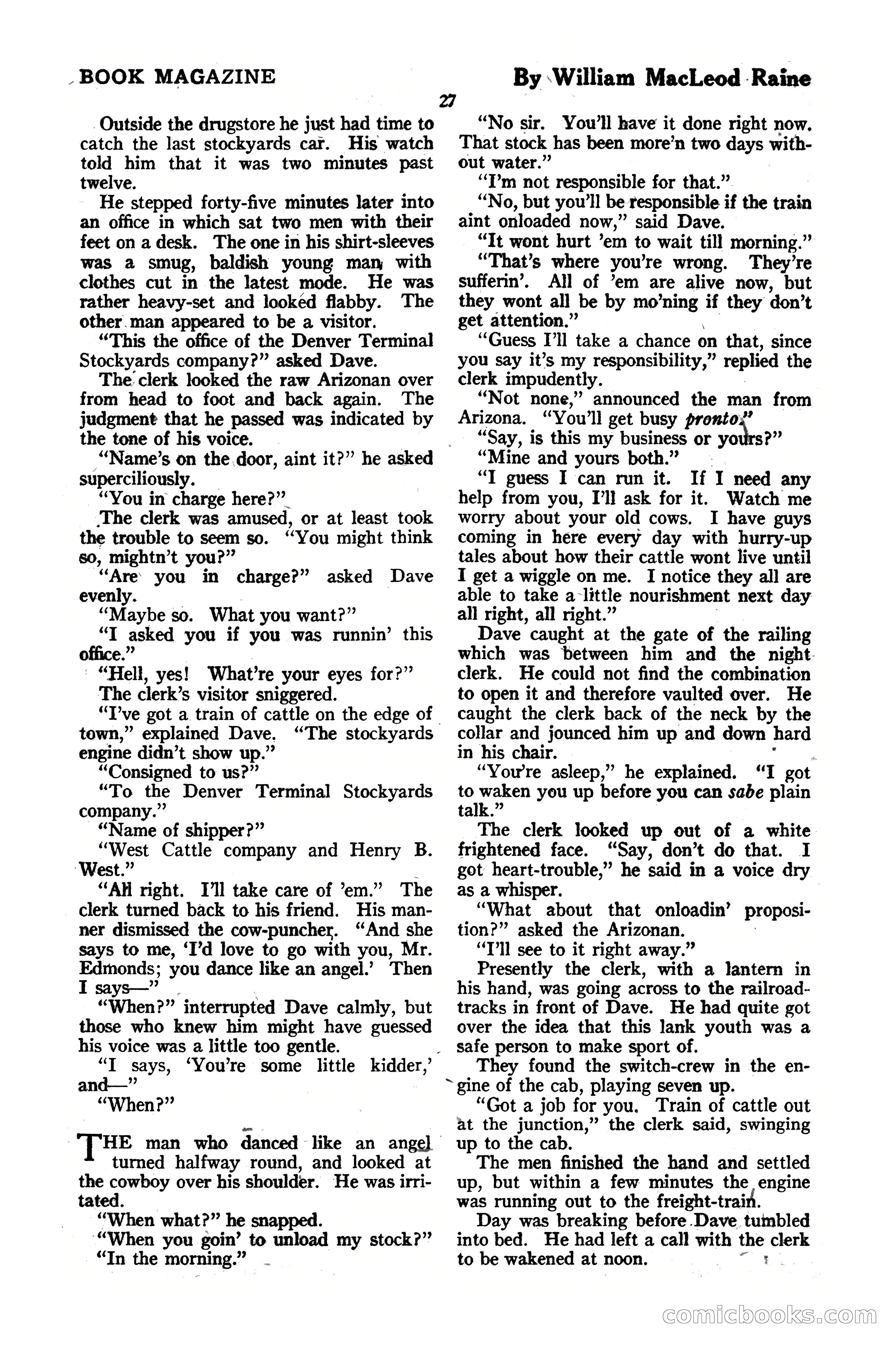 The Blue Book Magazine, October 1920 — page 33 of 212