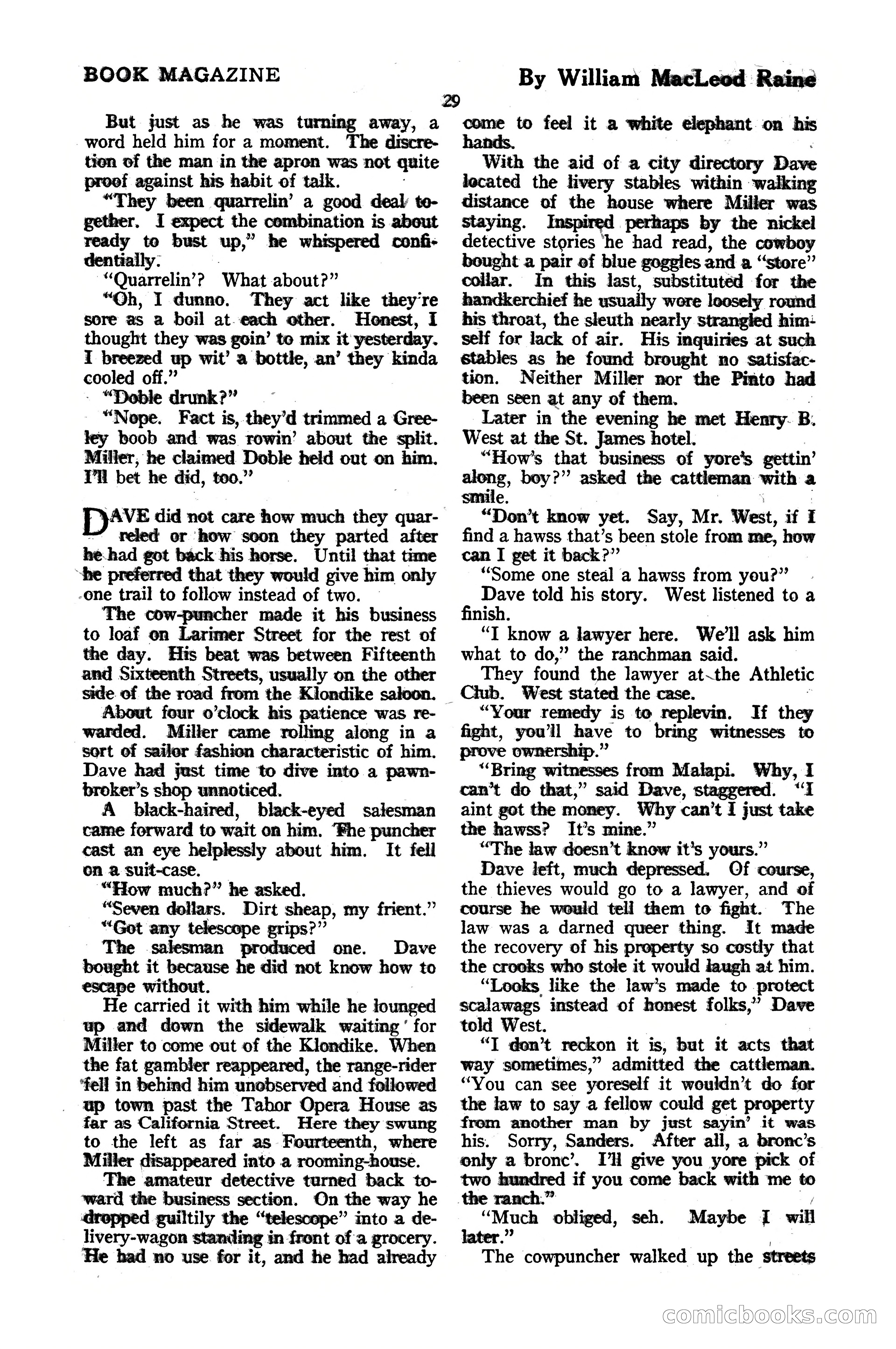 The Blue Book Magazine, October 1920 — page 35 of 212