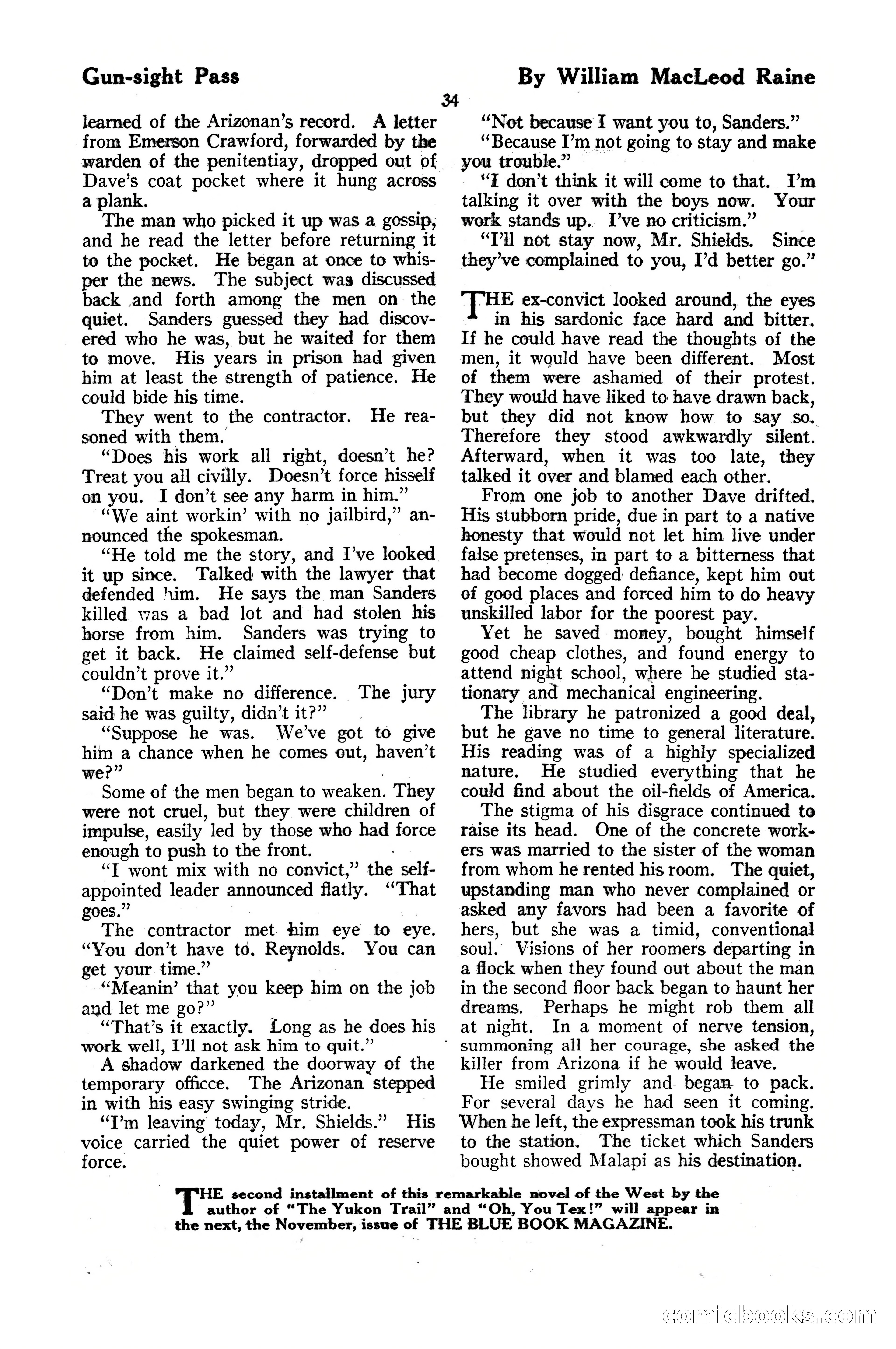 The Blue Book Magazine, October 1920 — page 40 of 212