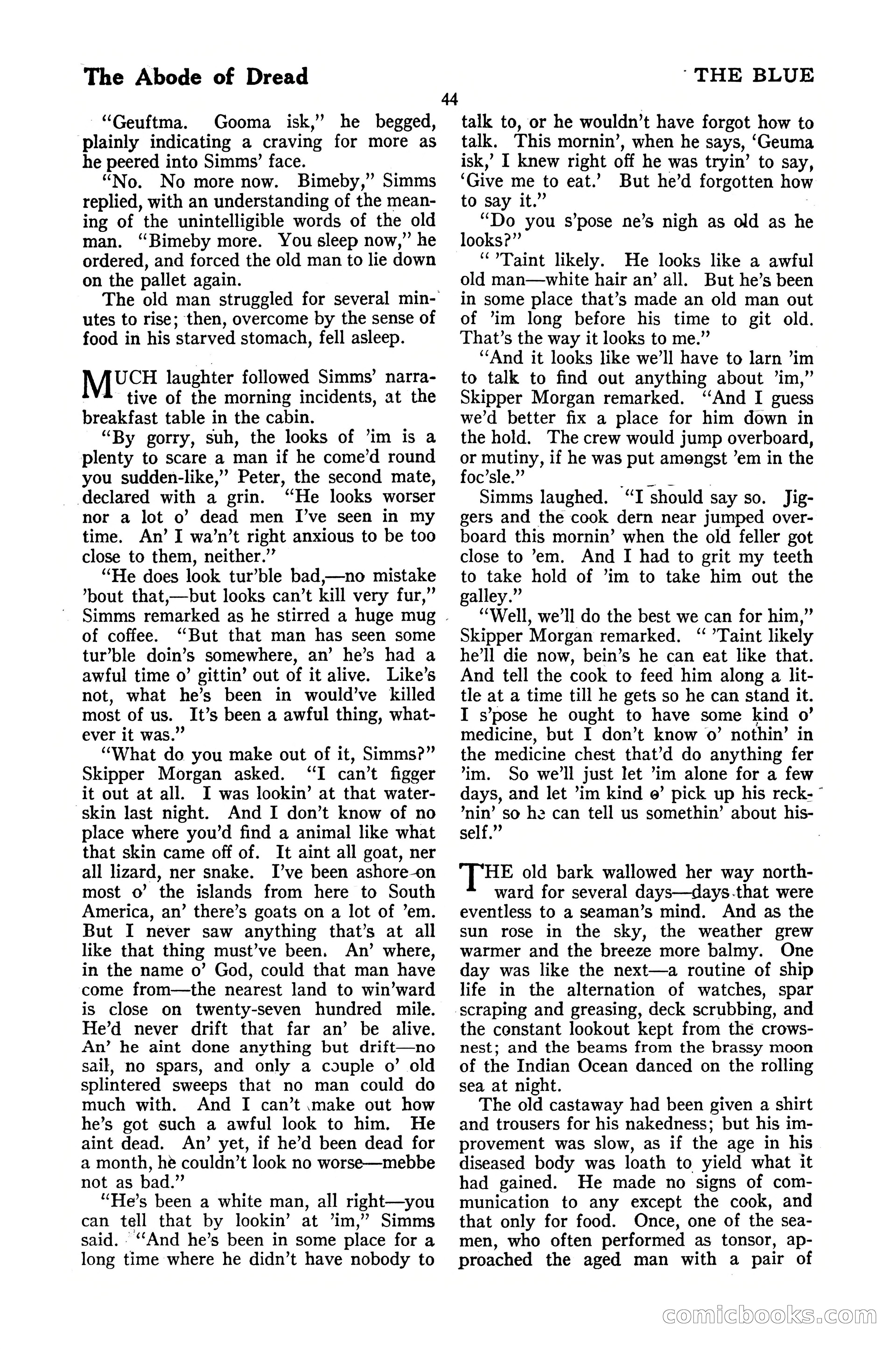 The Blue Book Magazine, October 1920 — page 50 of 212