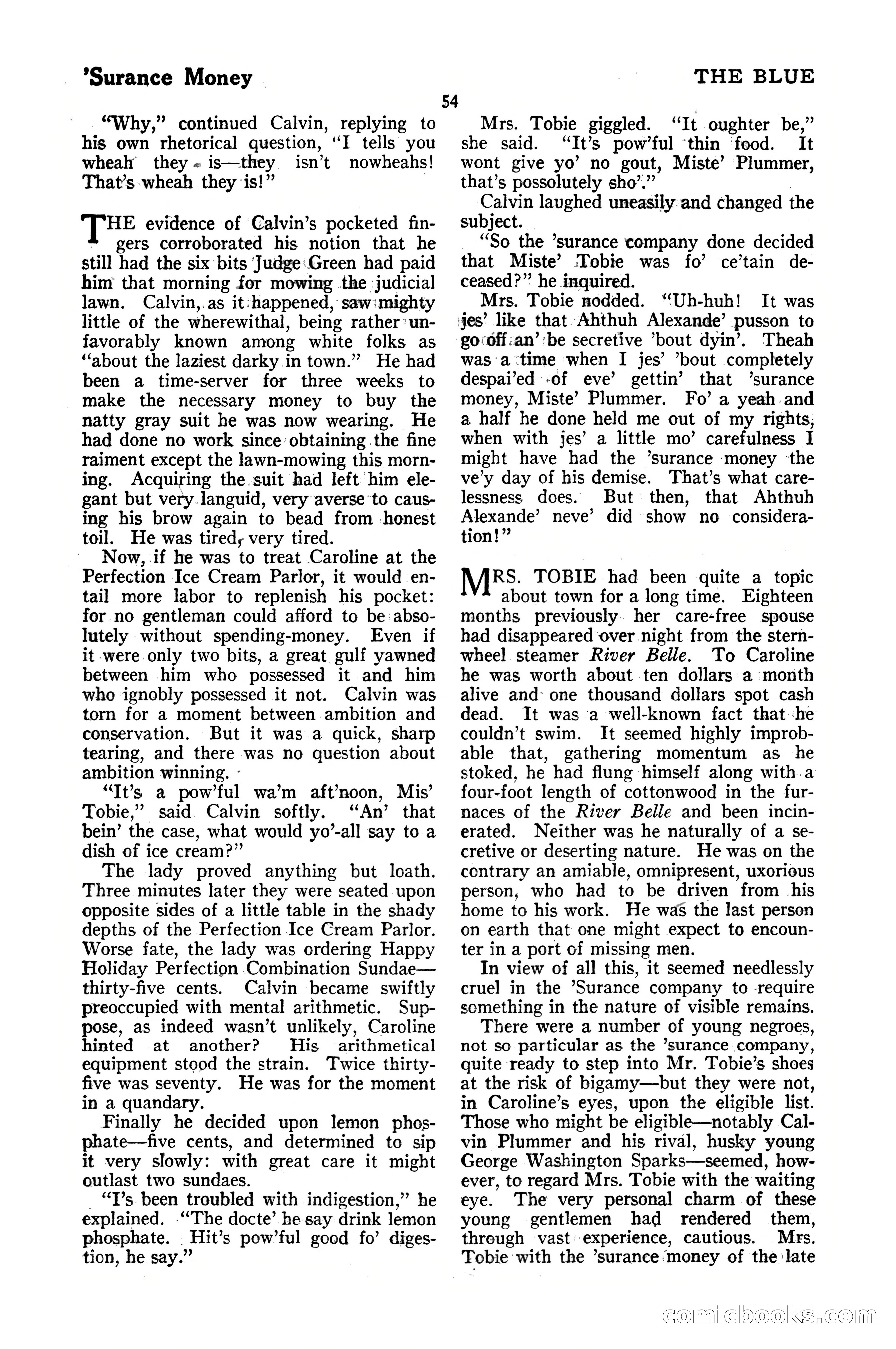 The Blue Book Magazine, October 1920 — page 60 of 212