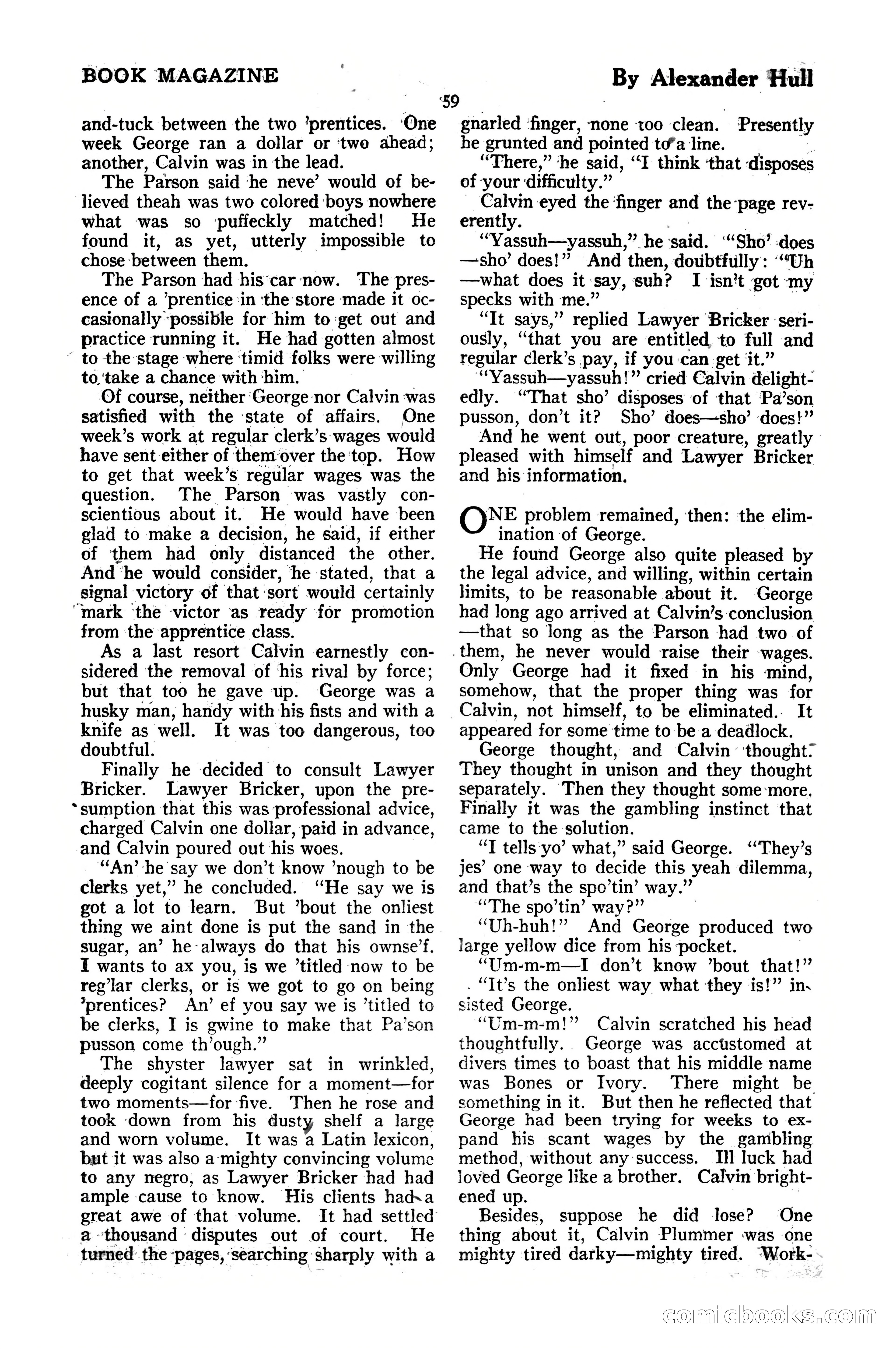The Blue Book Magazine, October 1920 — page 65 of 212