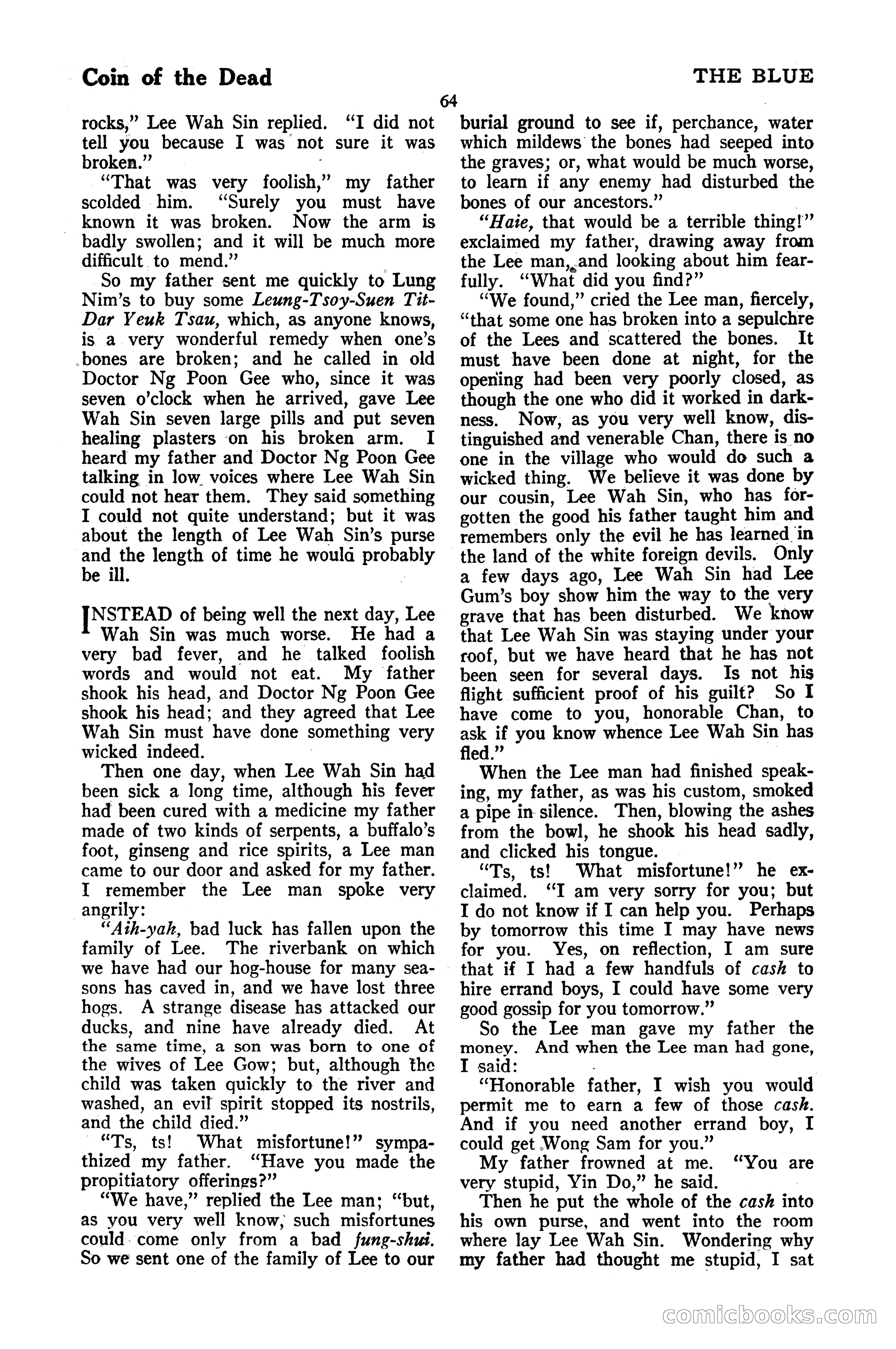 The Blue Book Magazine, October 1920 — page 70 of 212