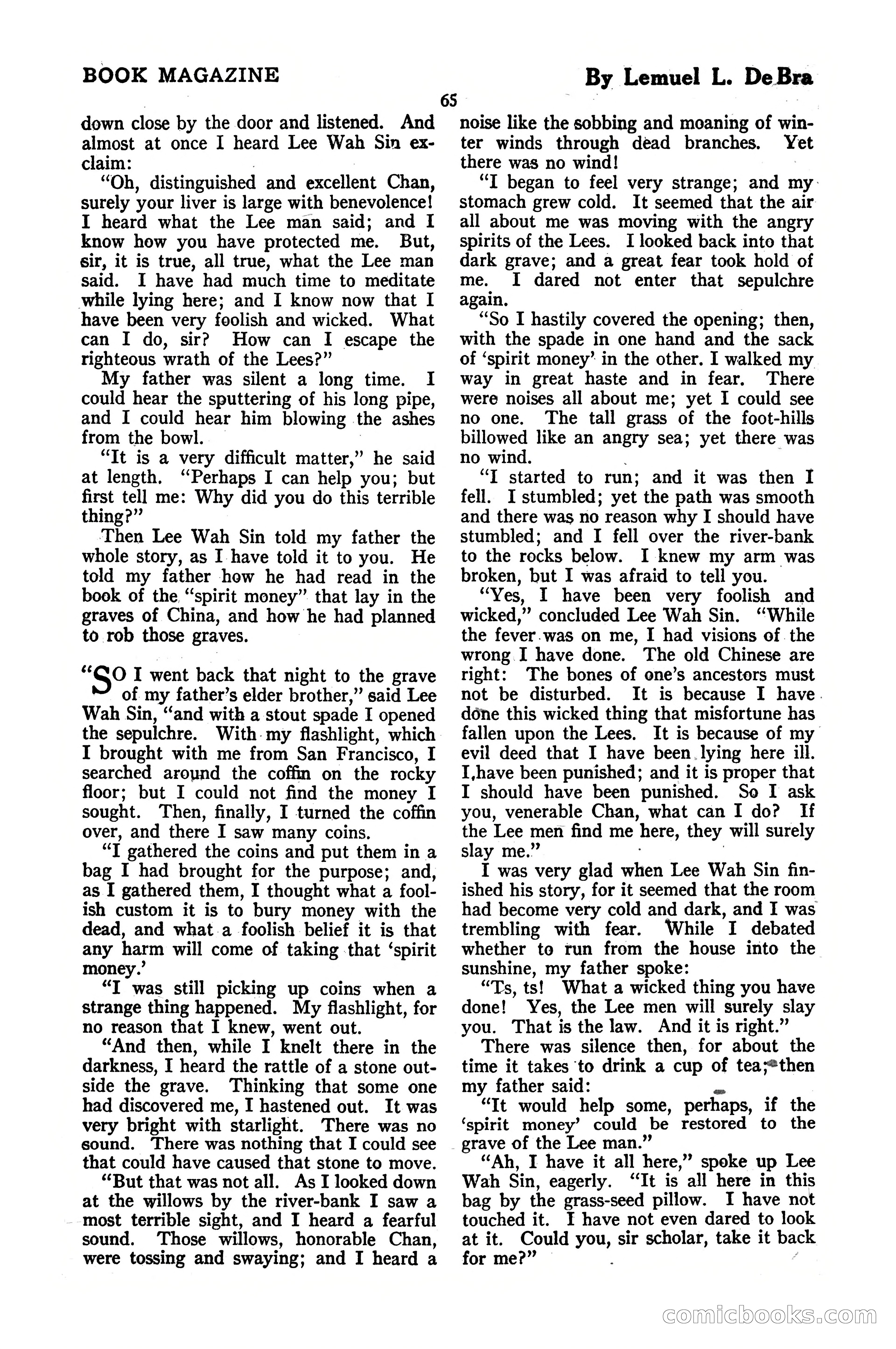 The Blue Book Magazine, October 1920 — page 71 of 212