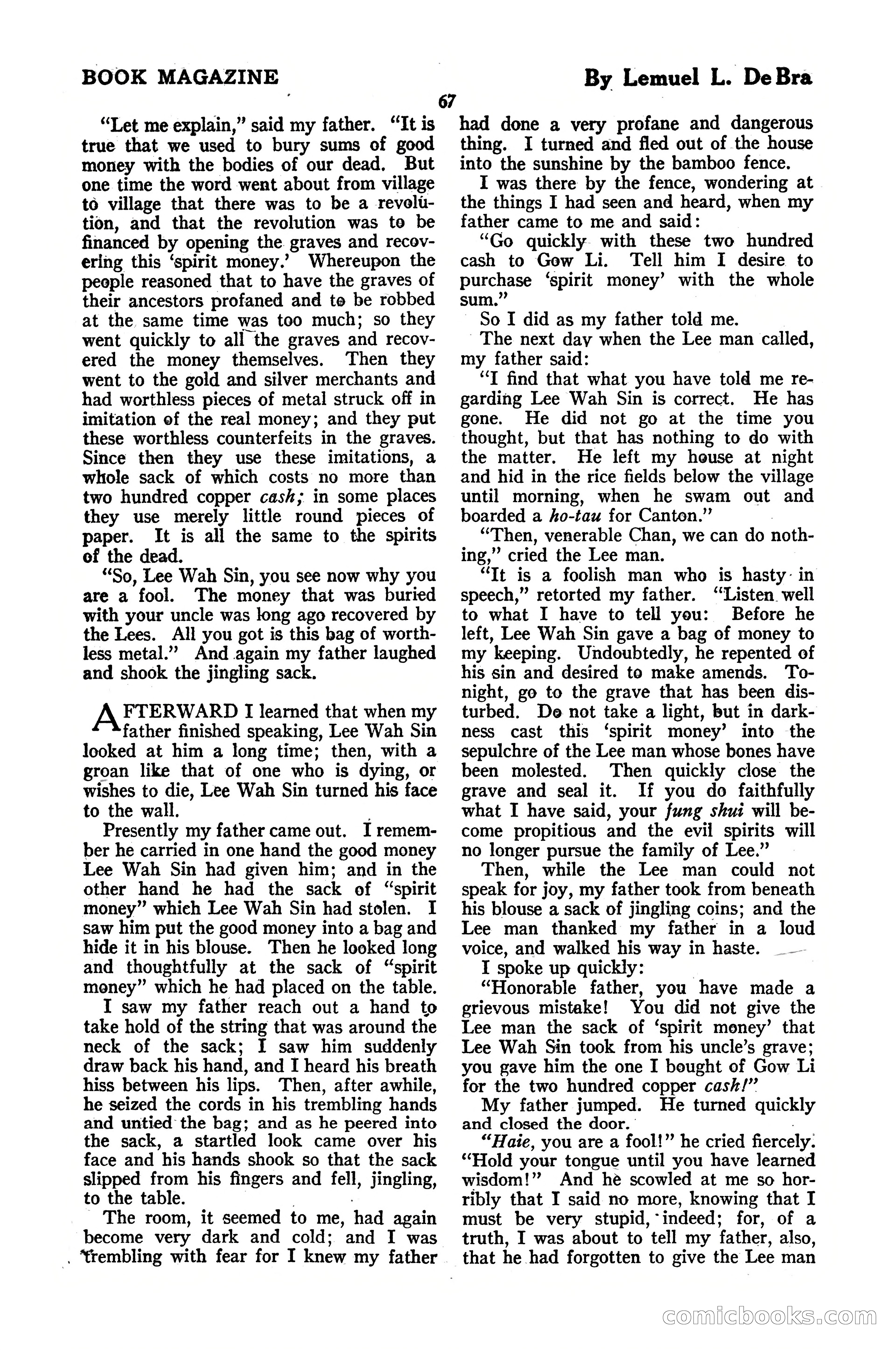 The Blue Book Magazine, October 1920 — page 73 of 212