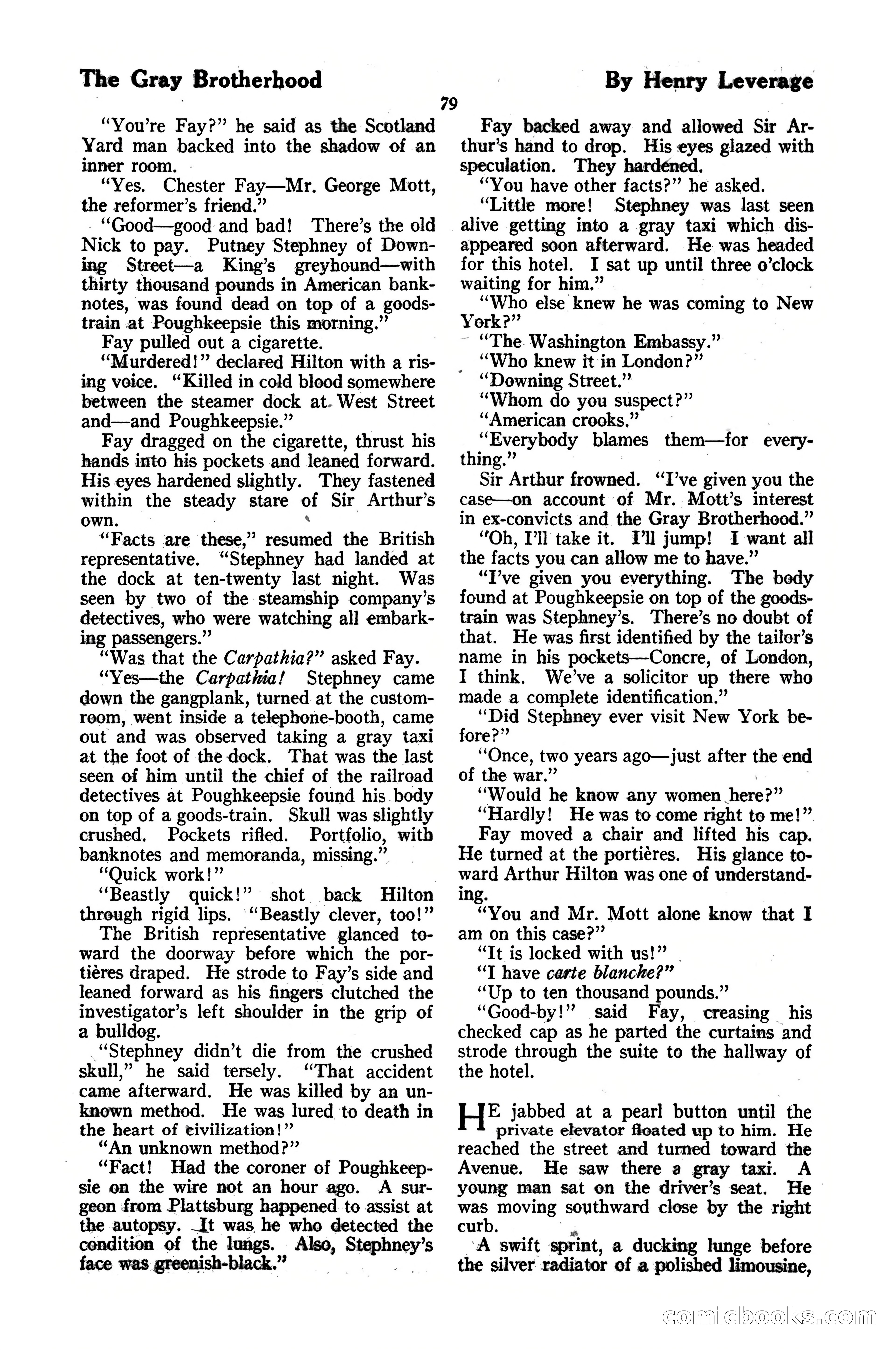 The Blue Book Magazine, October 1920 — page 85 of 212