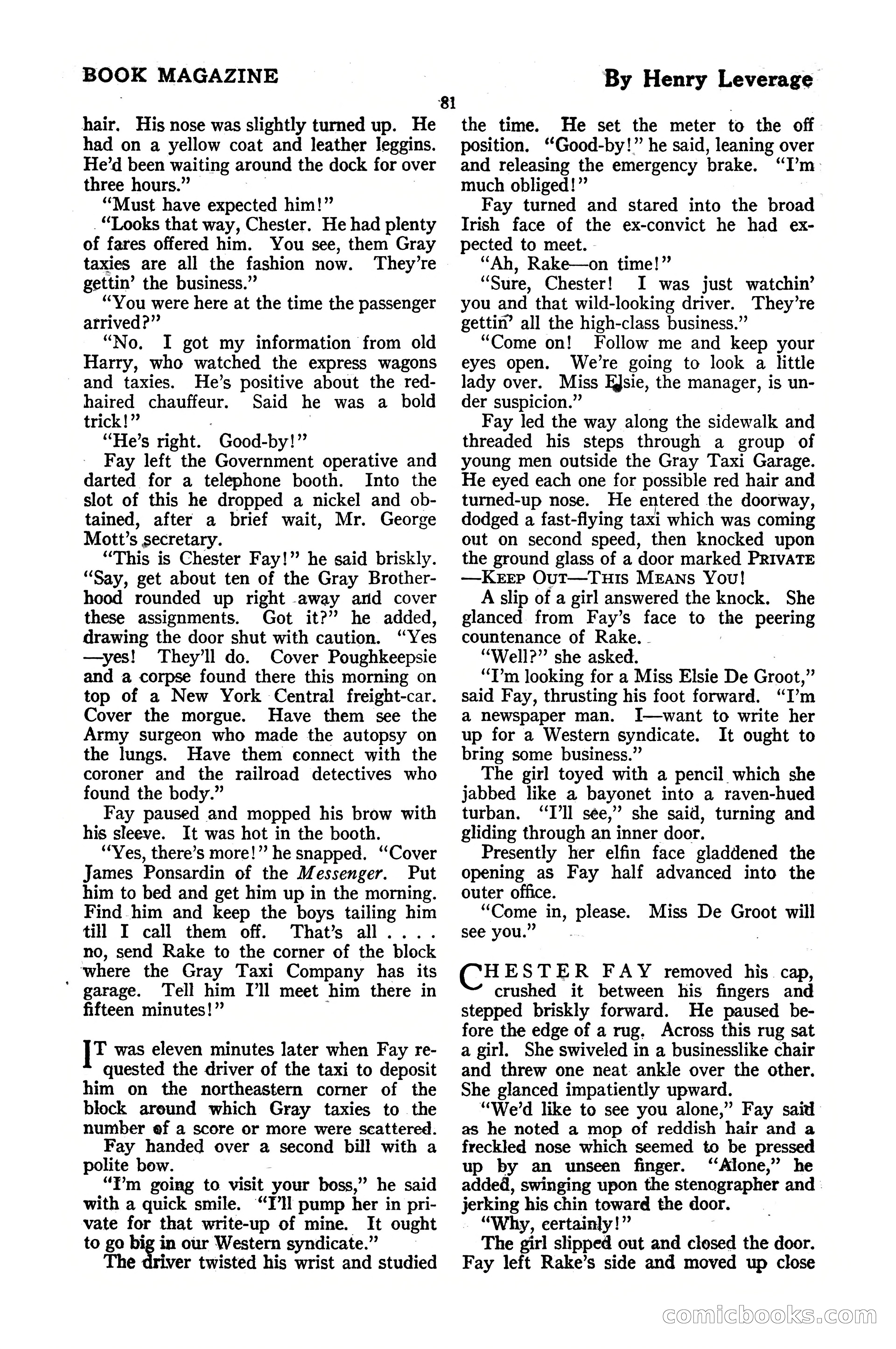 The Blue Book Magazine, October 1920 — page 87 of 212