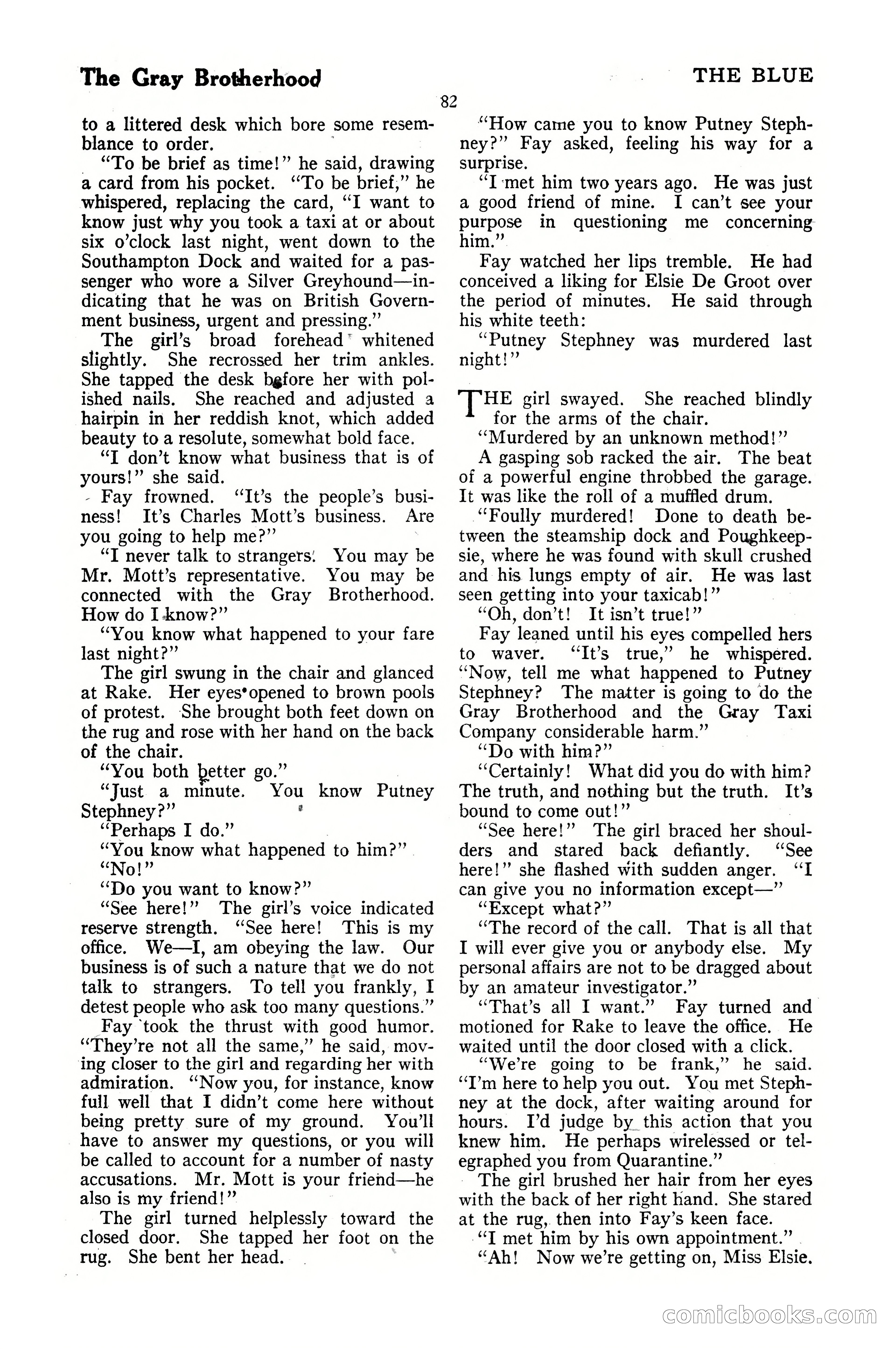 The Blue Book Magazine, October 1920 — page 88 of 212