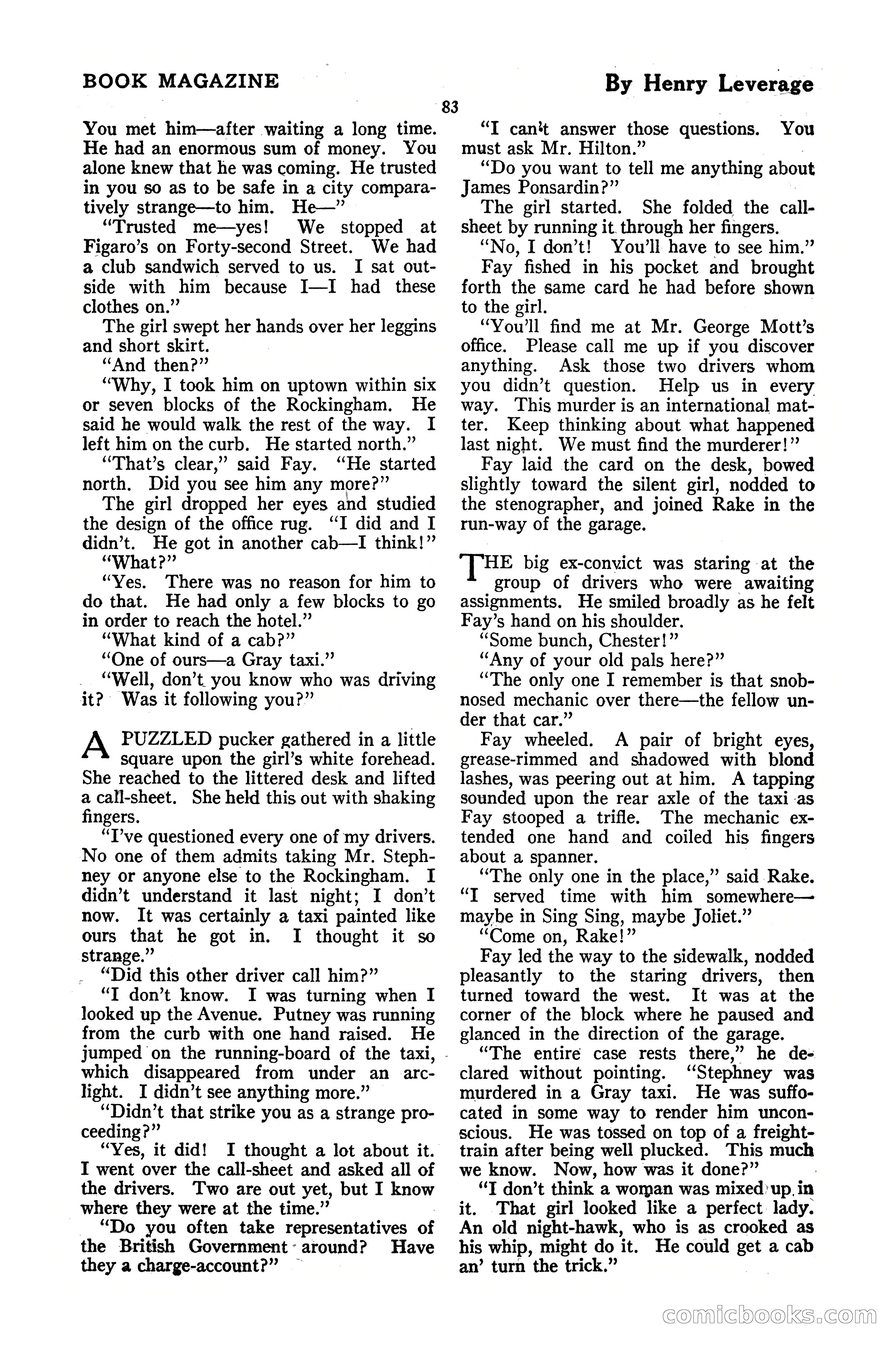 The Blue Book Magazine, October 1920 — page 89 of 212