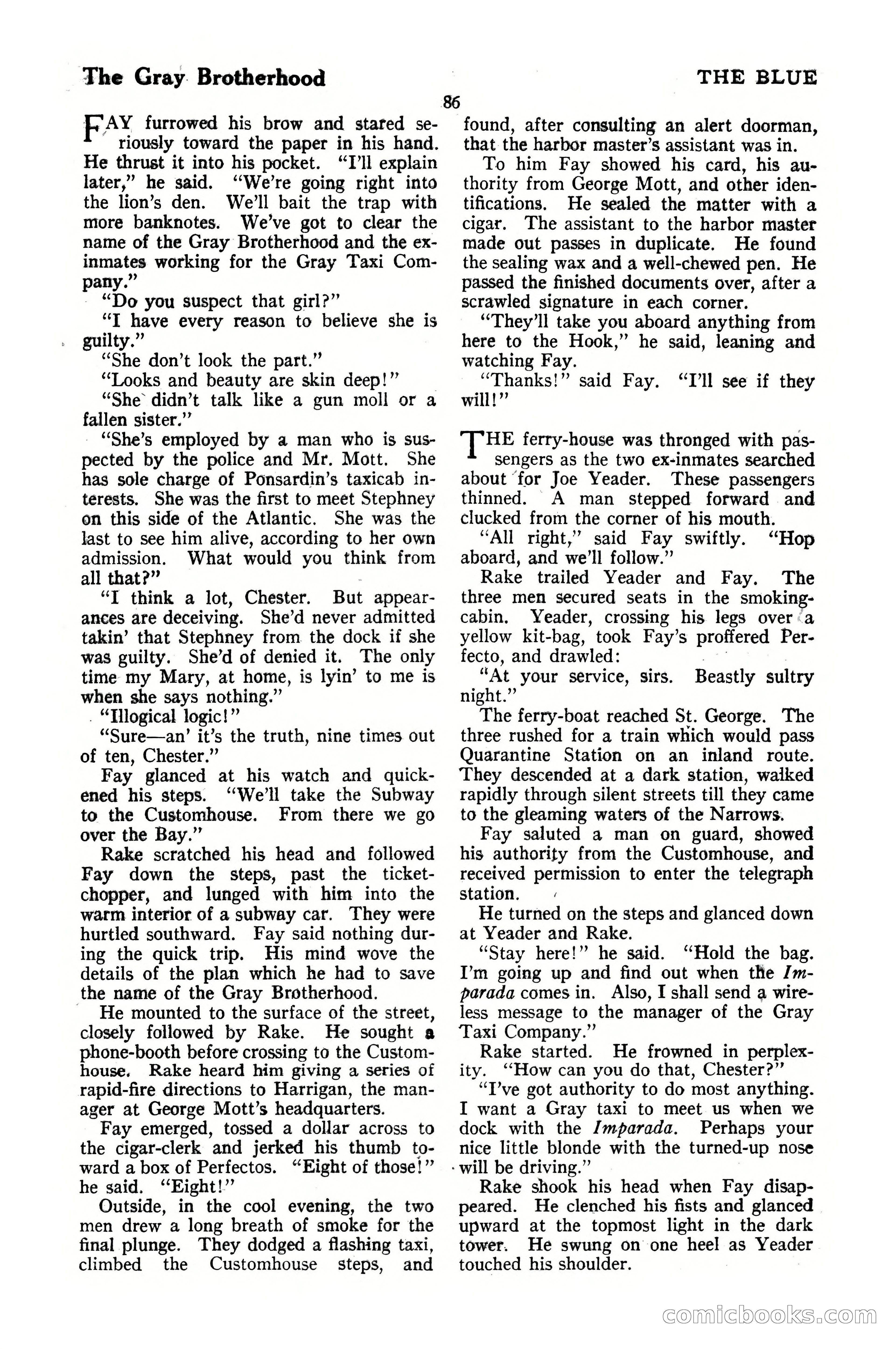 The Blue Book Magazine, October 1920 — page 92 of 212