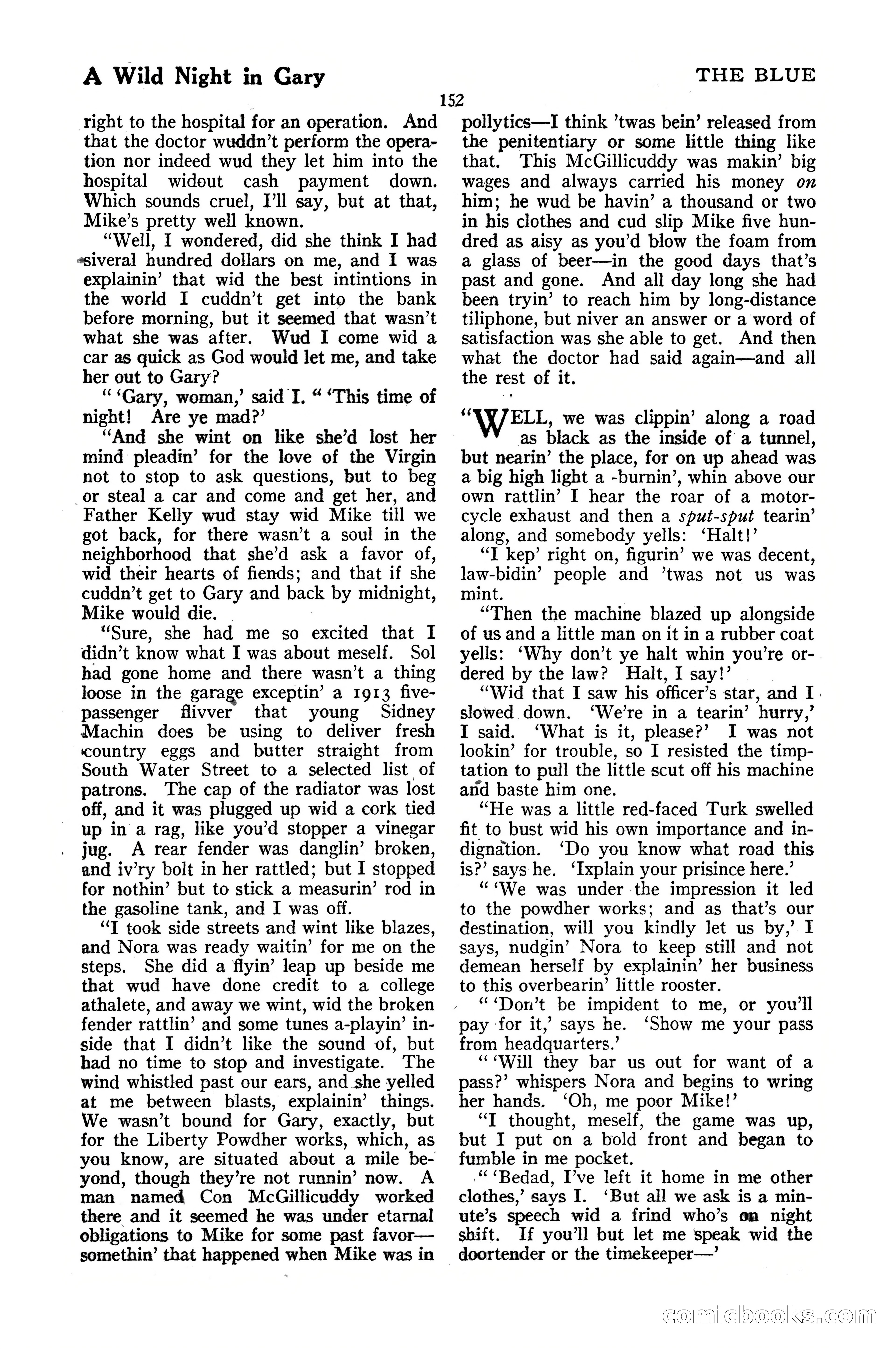 The Blue Book Magazine, October 1920 — page 158 of 212