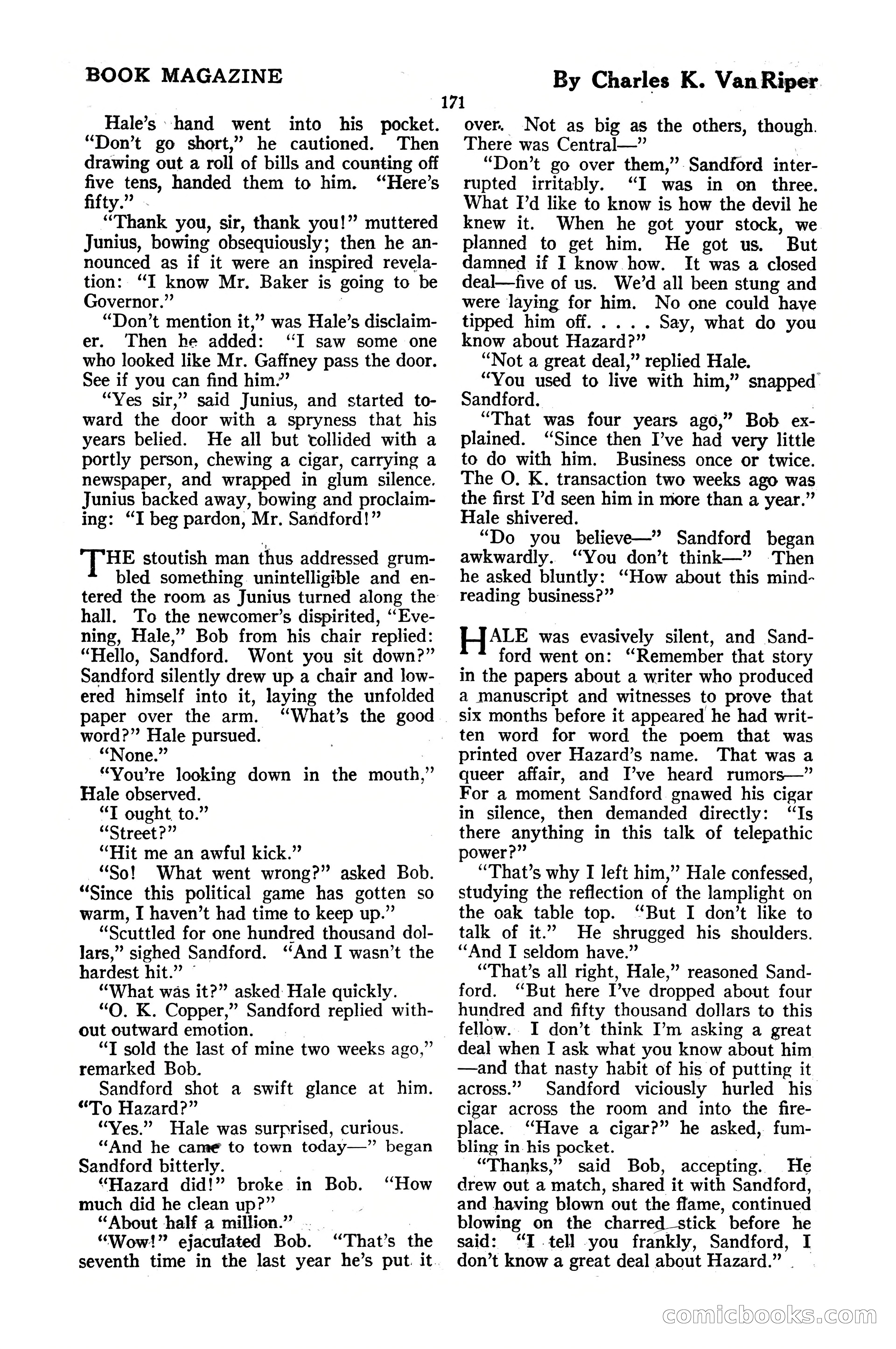 The Blue Book Magazine, October 1920 — page 177 of 212