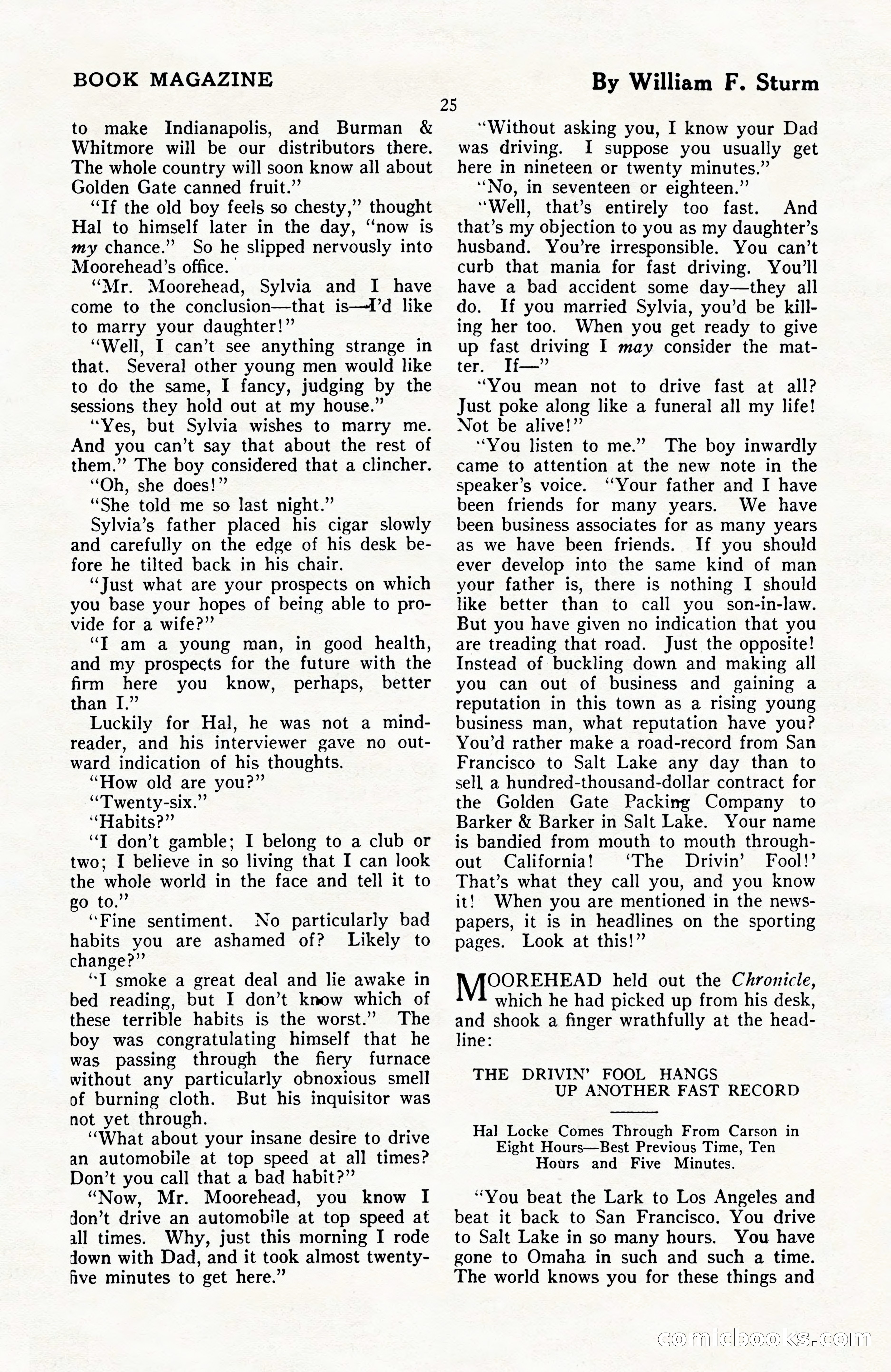 The Blue Book Magazine, April 1922 — page 31 of 212