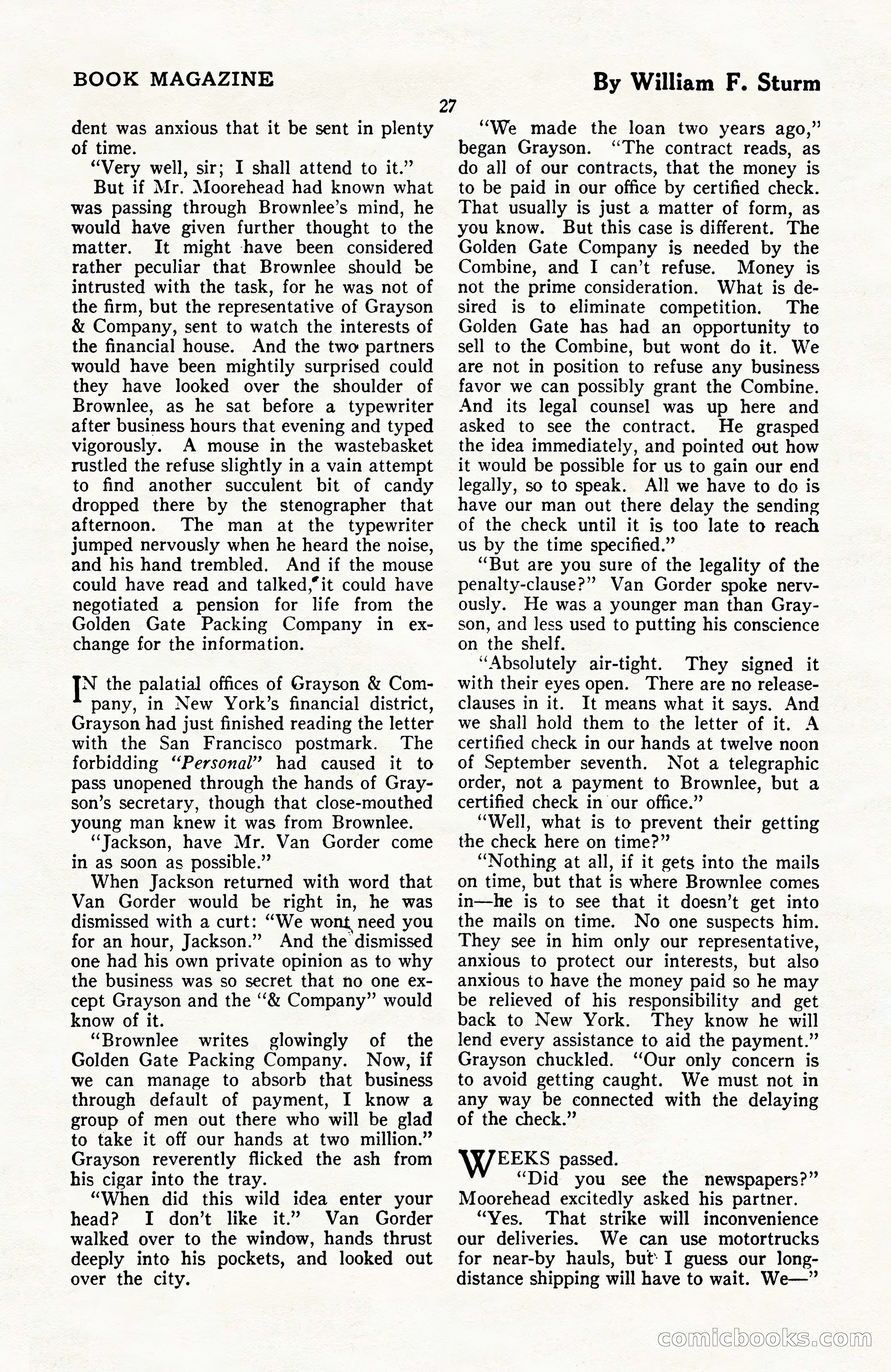 The Blue Book Magazine, April 1922 — page 33 of 212