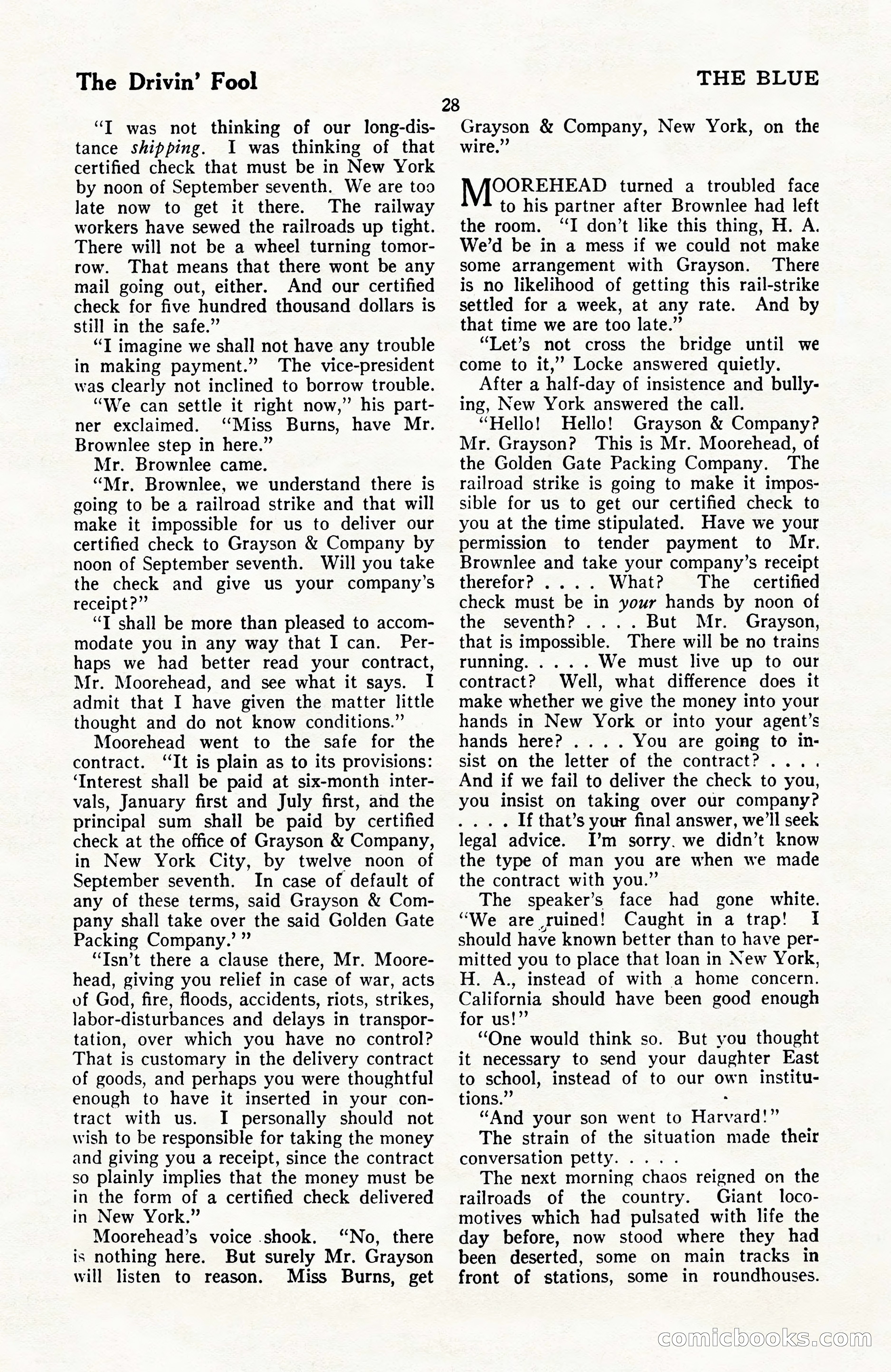 The Blue Book Magazine, April 1922 — page 34 of 212