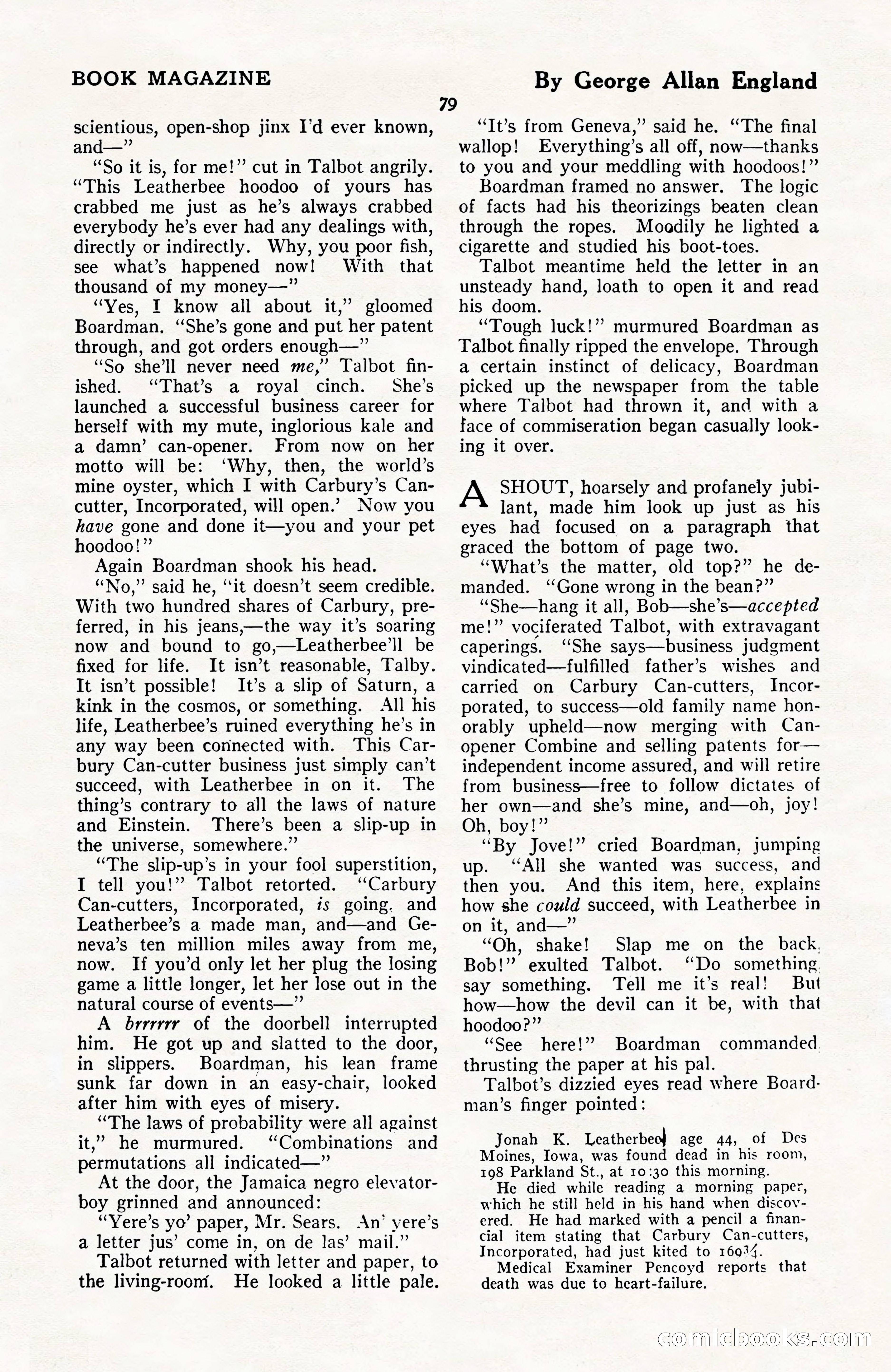 The Blue Book Magazine, April 1922 — page 85 of 212