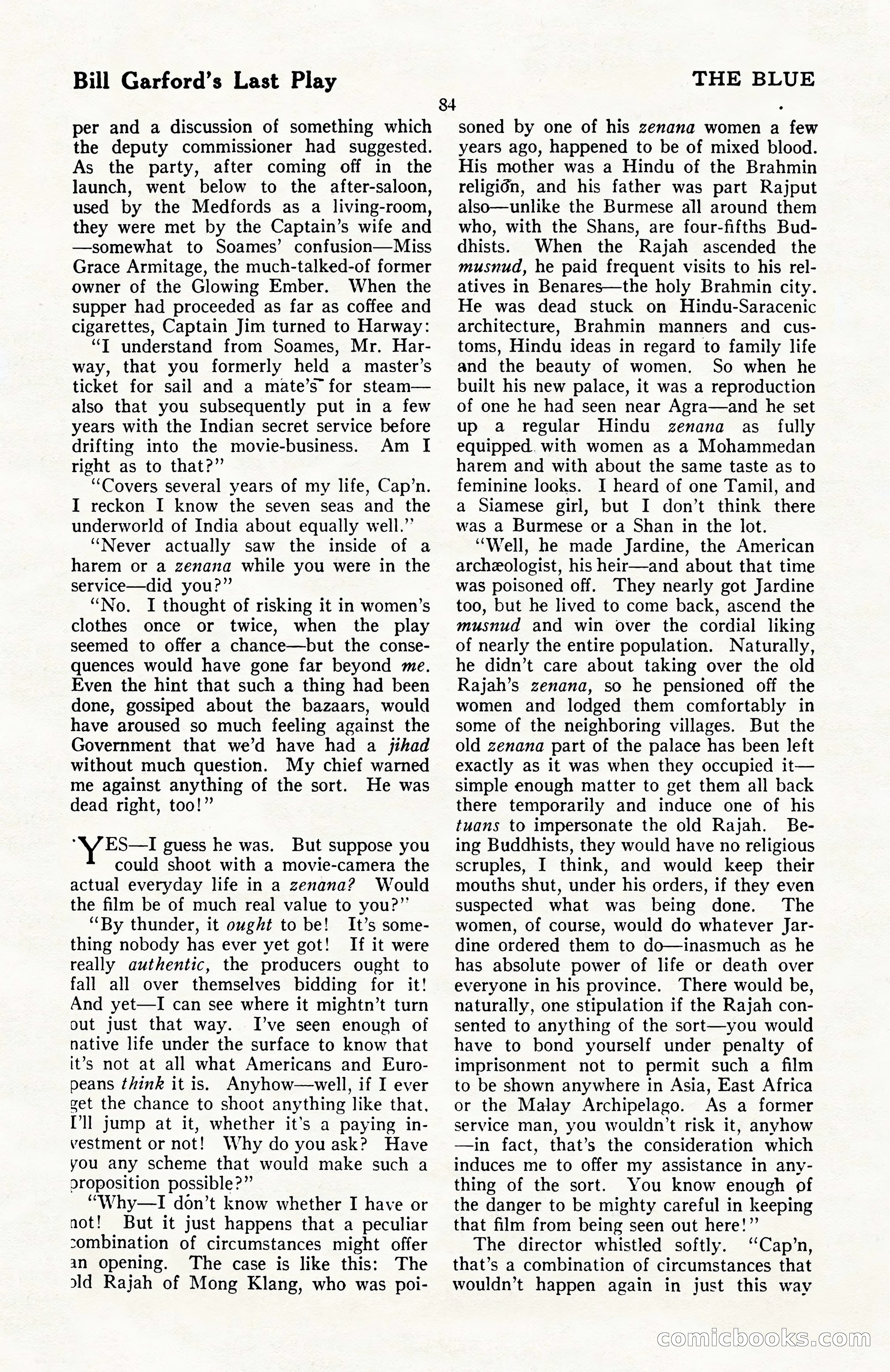 The Blue Book Magazine, April 1922 — page 90 of 212