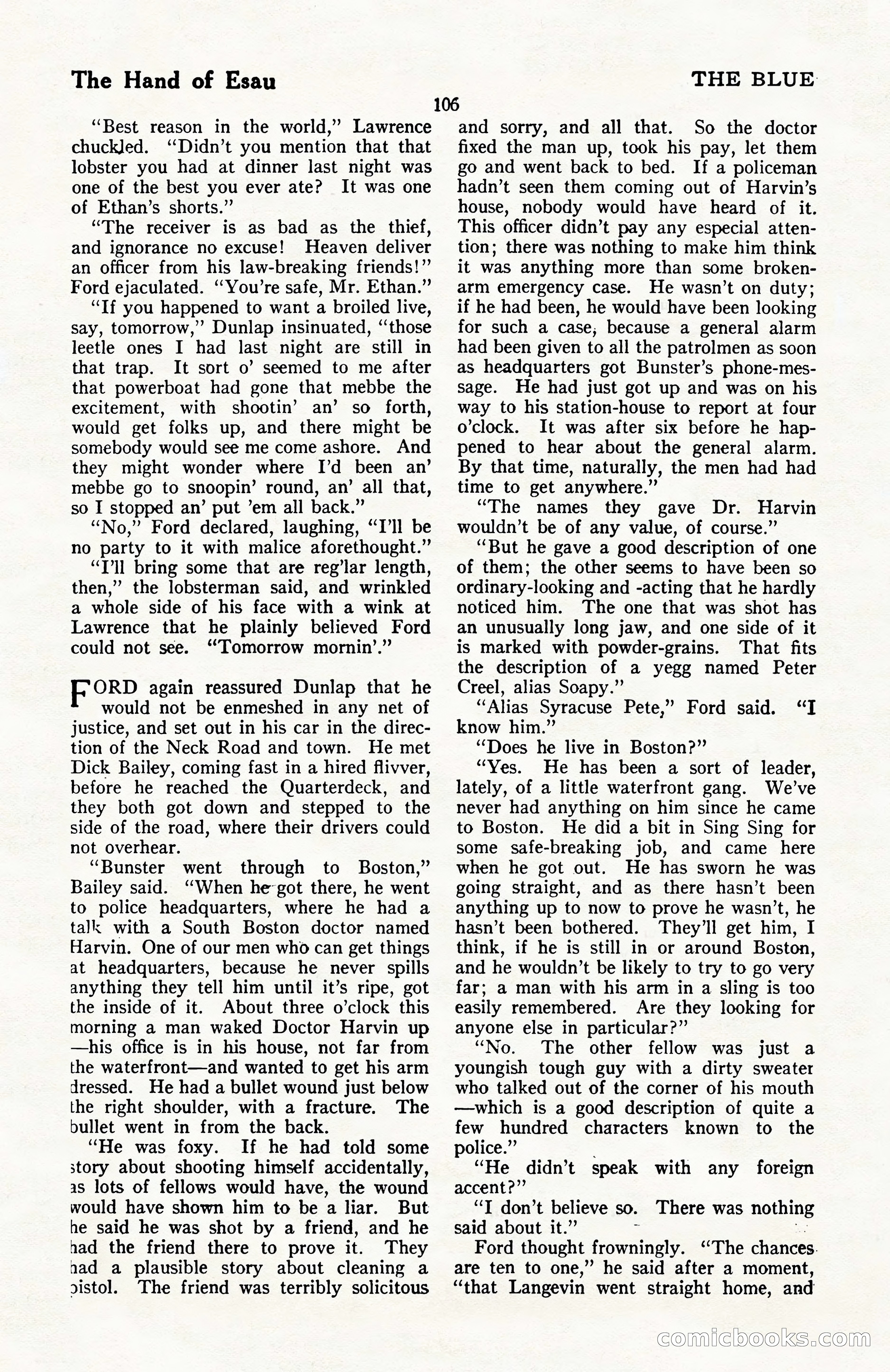 The Blue Book Magazine, April 1922 — page 112 of 212