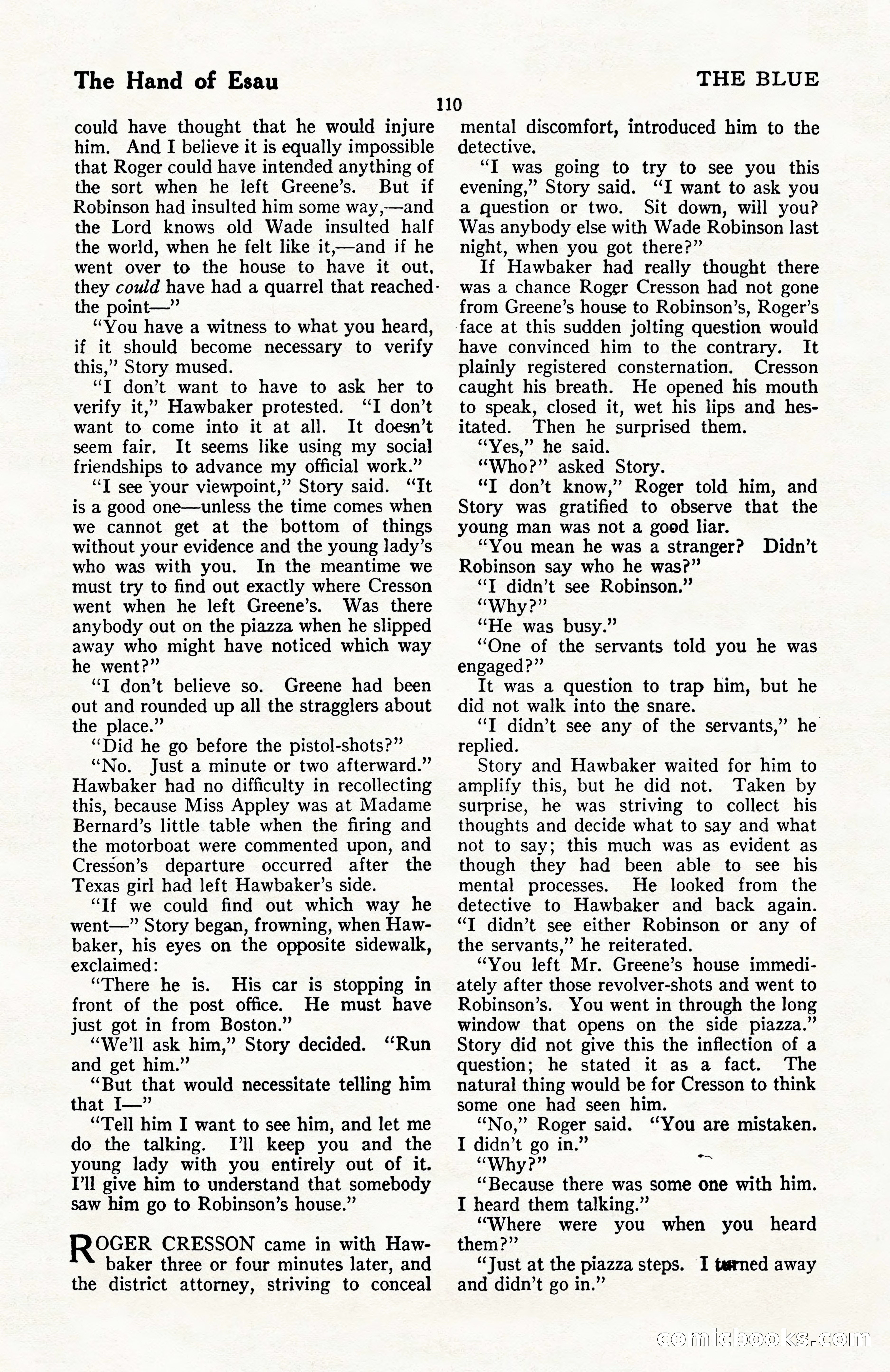 The Blue Book Magazine, April 1922 — page 116 of 212