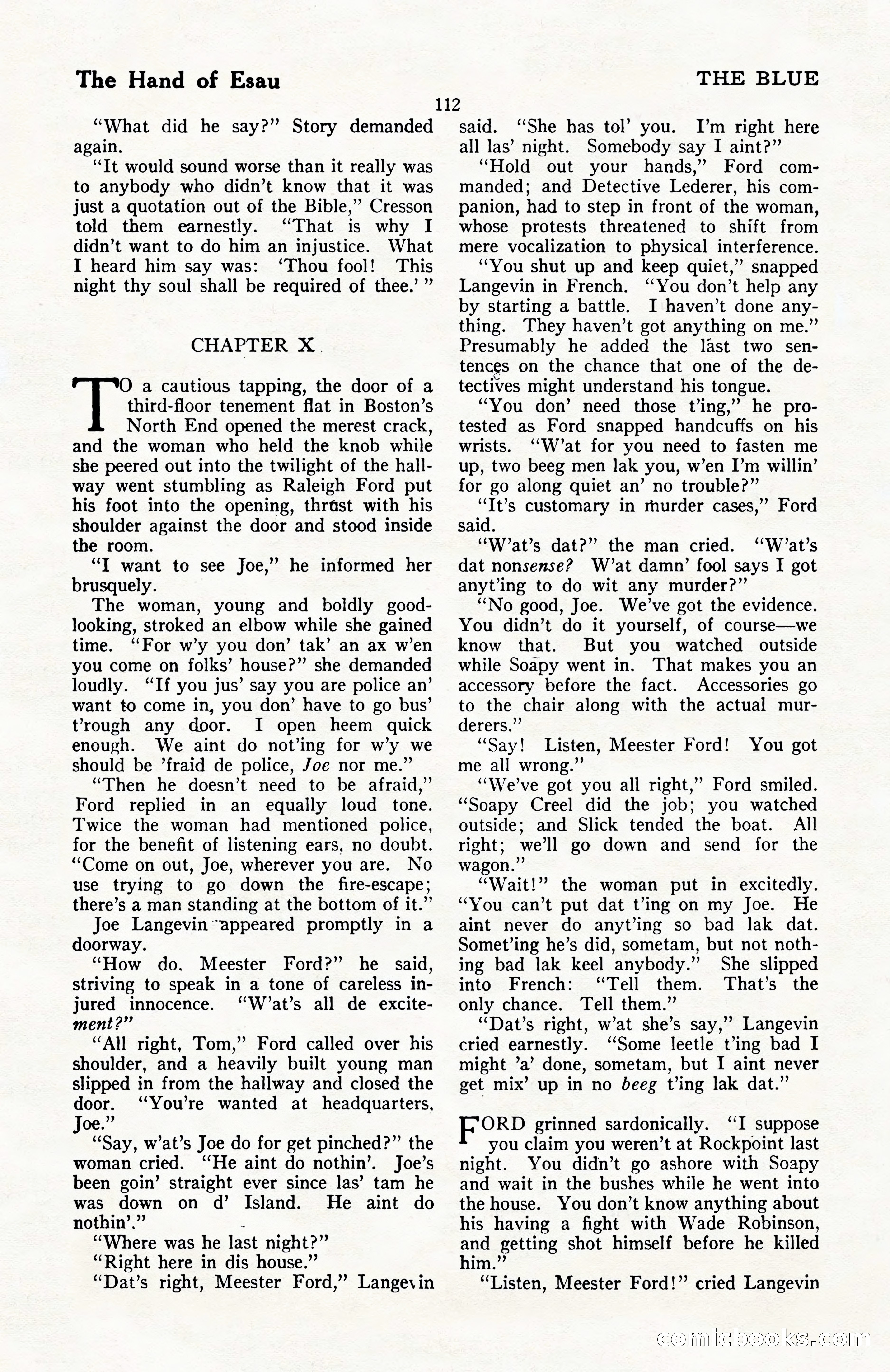 The Blue Book Magazine, April 1922 — page 118 of 212