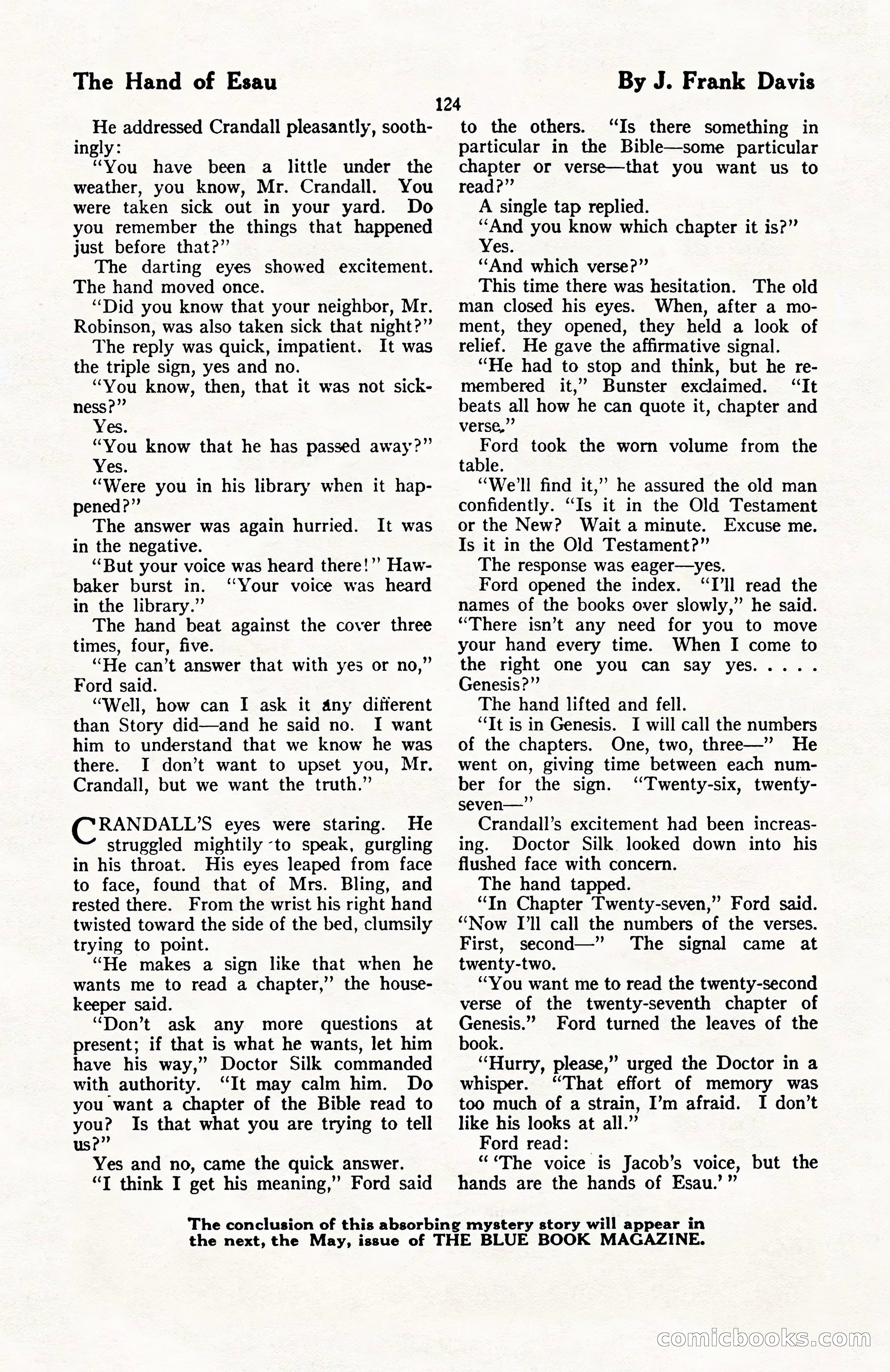 The Blue Book Magazine, April 1922 — page 130 of 212