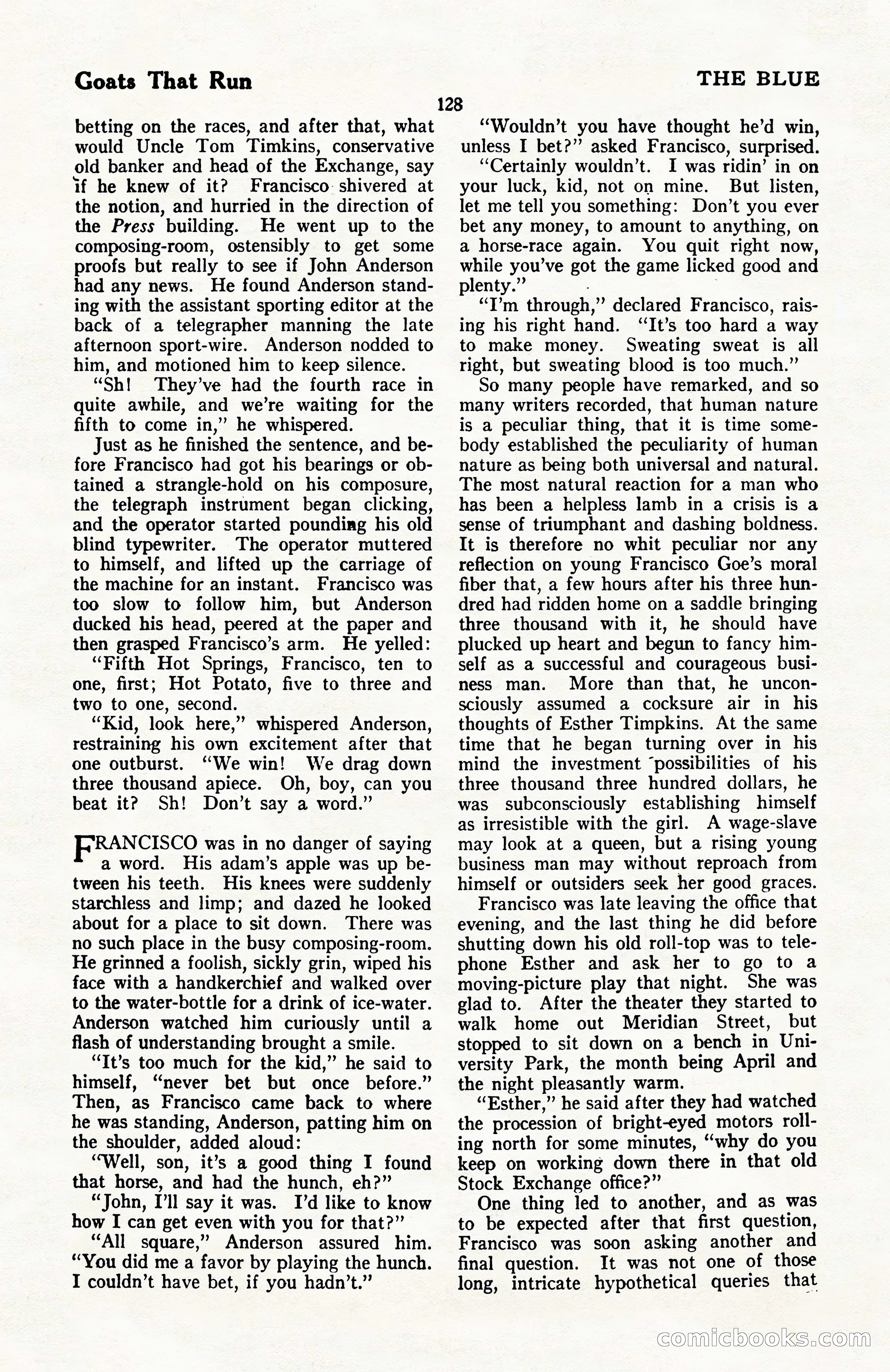 The Blue Book Magazine, April 1922 — page 134 of 212