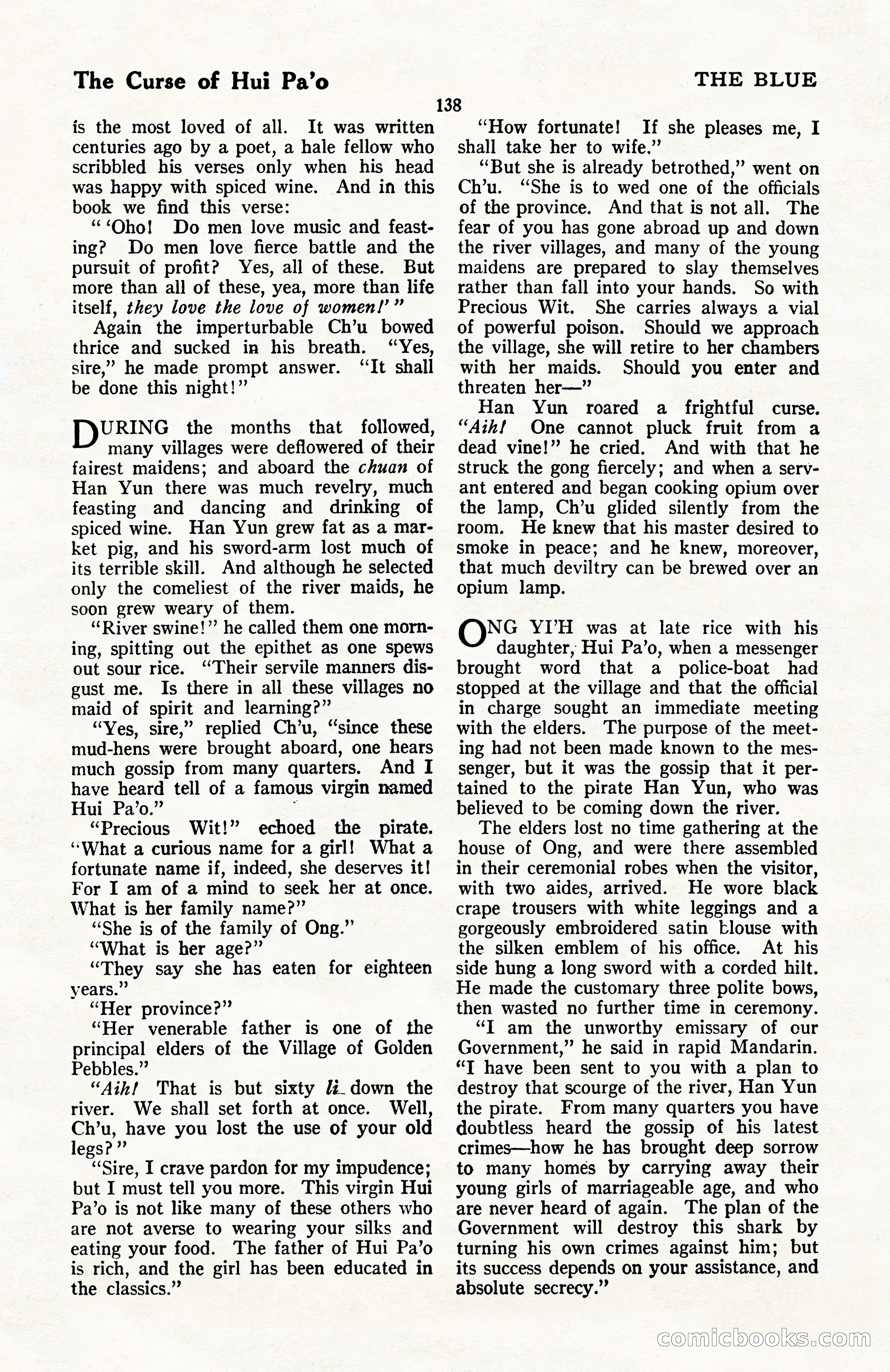 The Blue Book Magazine, April 1922 — page 144 of 212