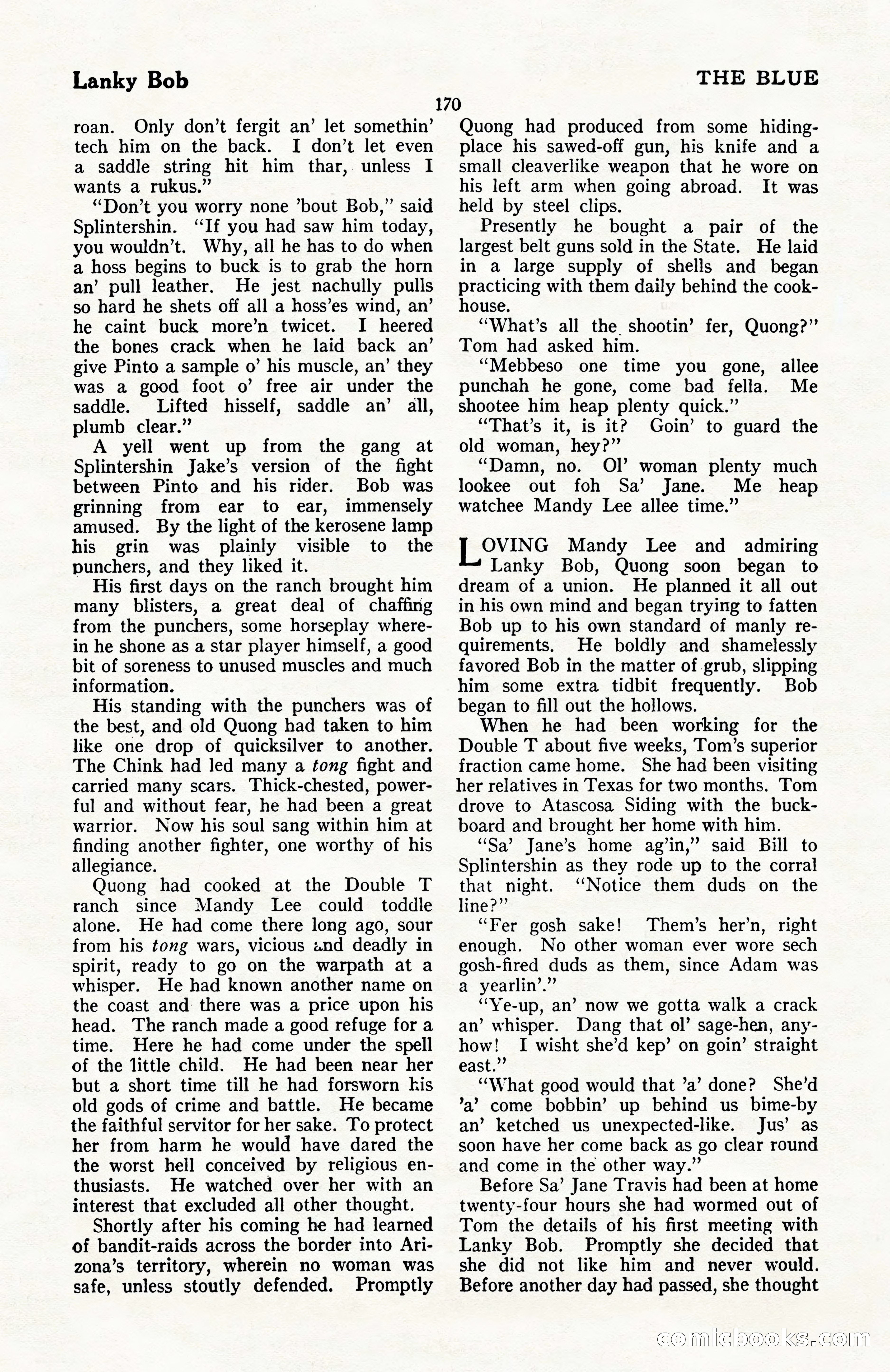 The Blue Book Magazine, April 1922 — page 176 of 212