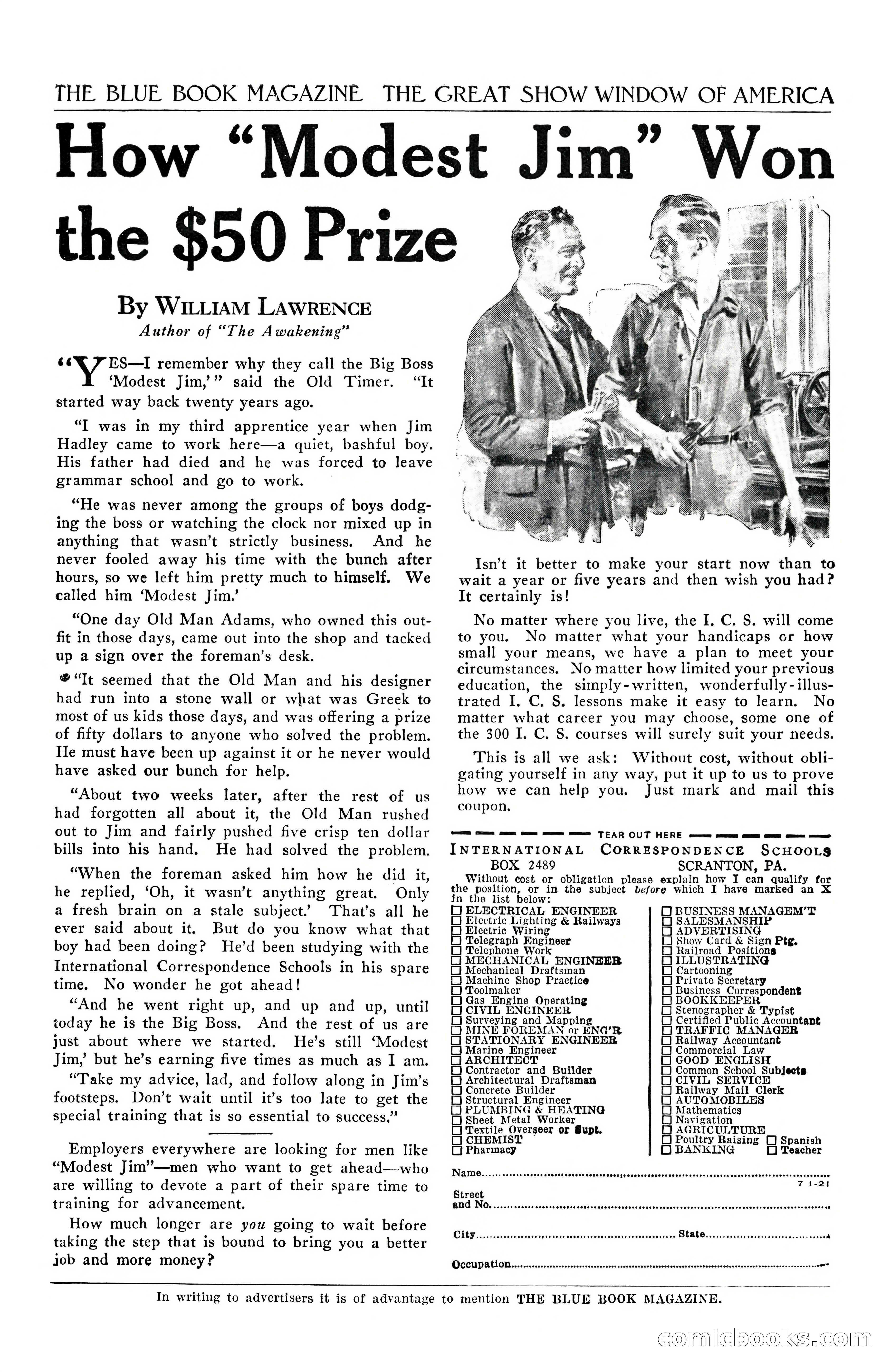 The Blue Book Magazine, April 1922 — page 199 of 212