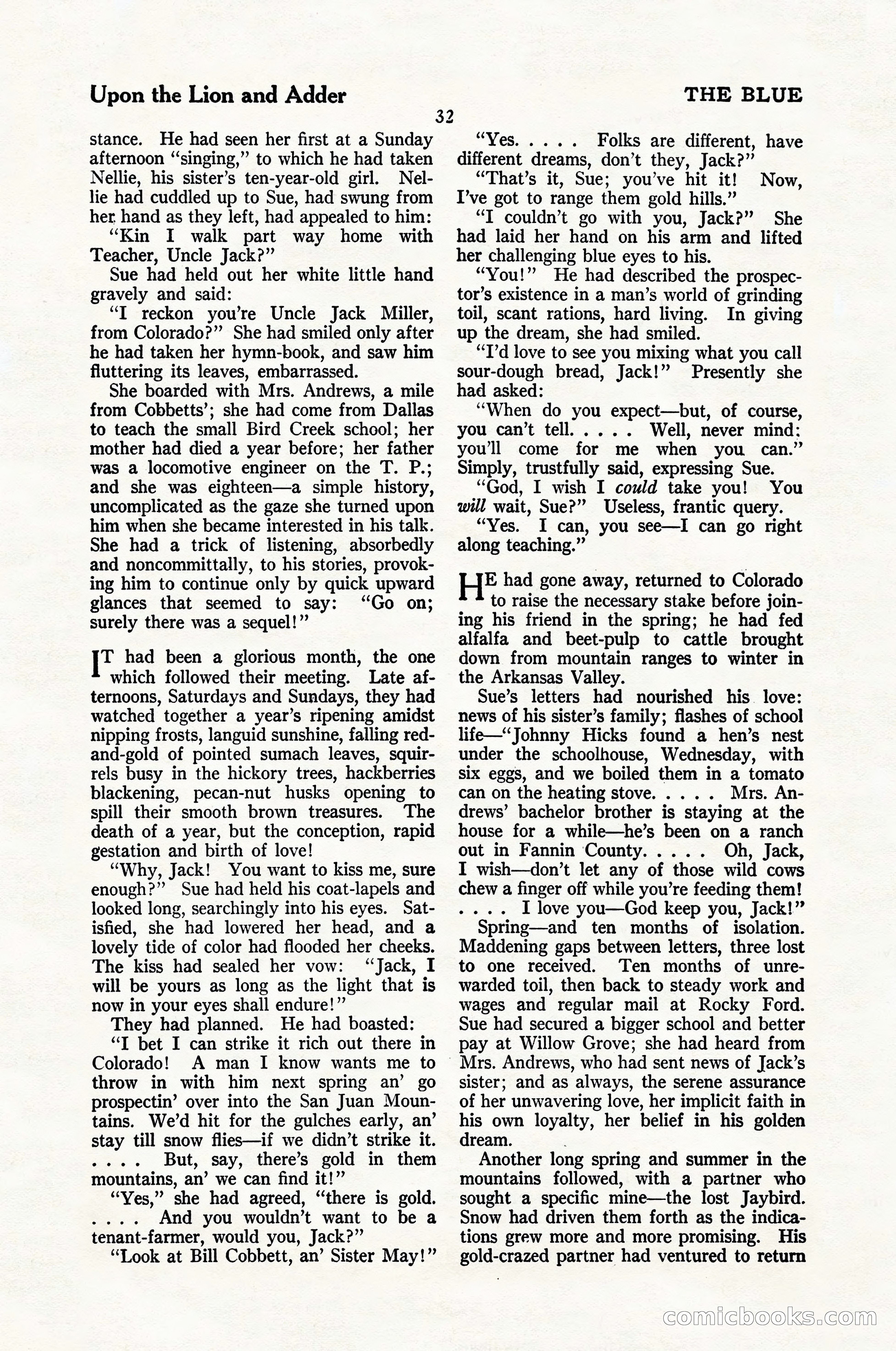 The Blue Book Magazine, January 1924 — page 38 of 216