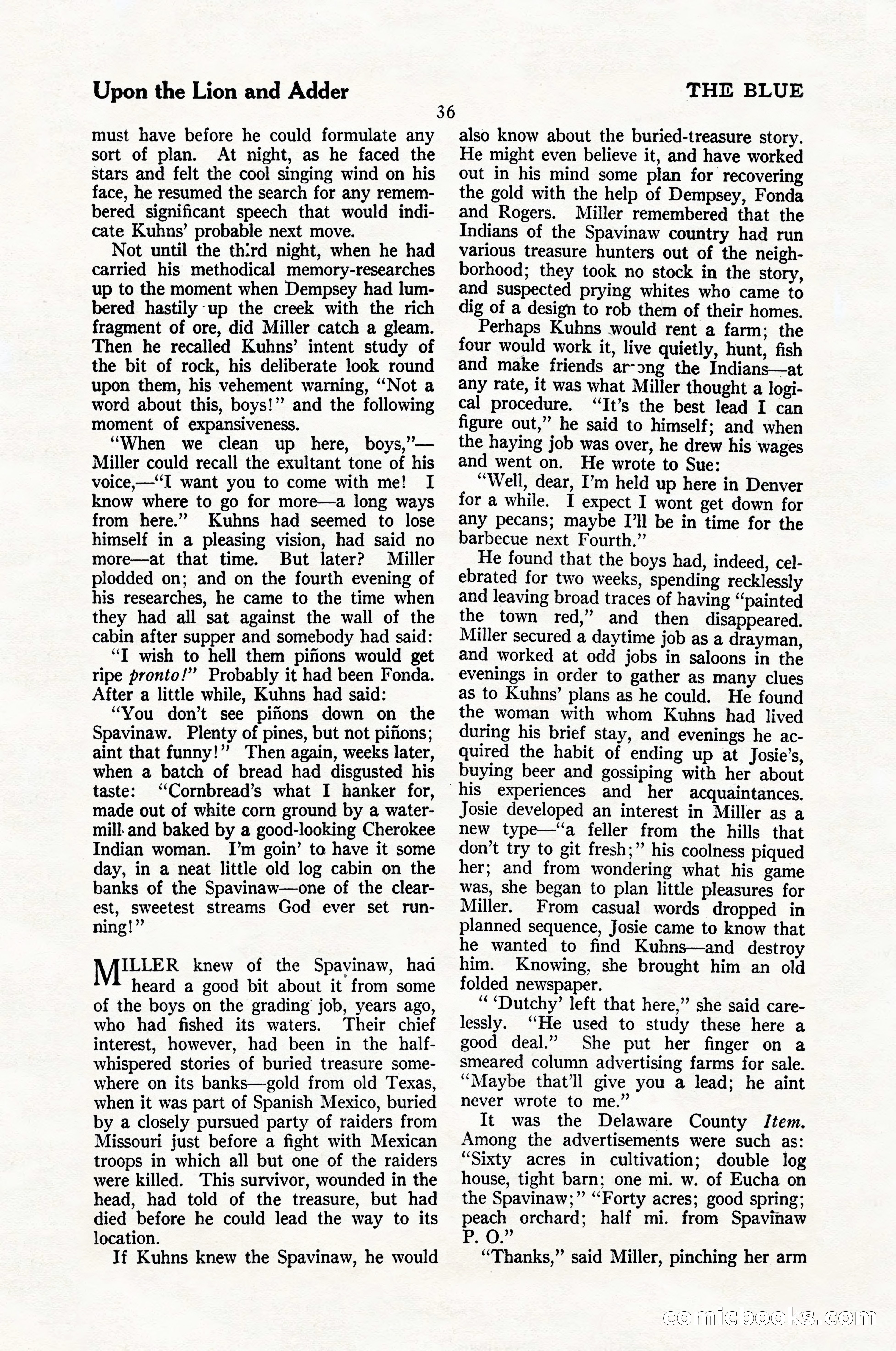 The Blue Book Magazine, January 1924 — page 42 of 216