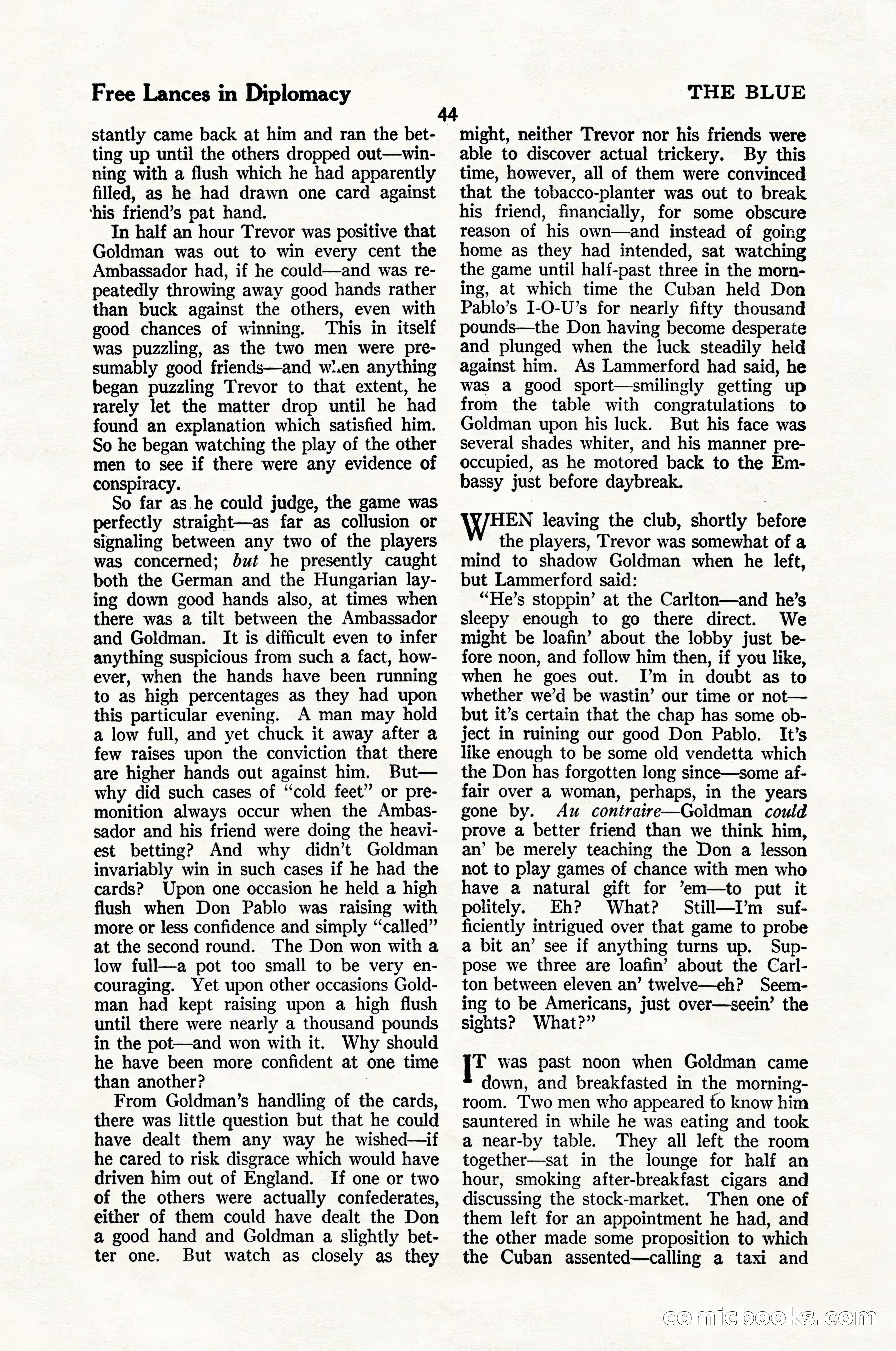 The Blue Book Magazine, January 1924 — page 50 of 216