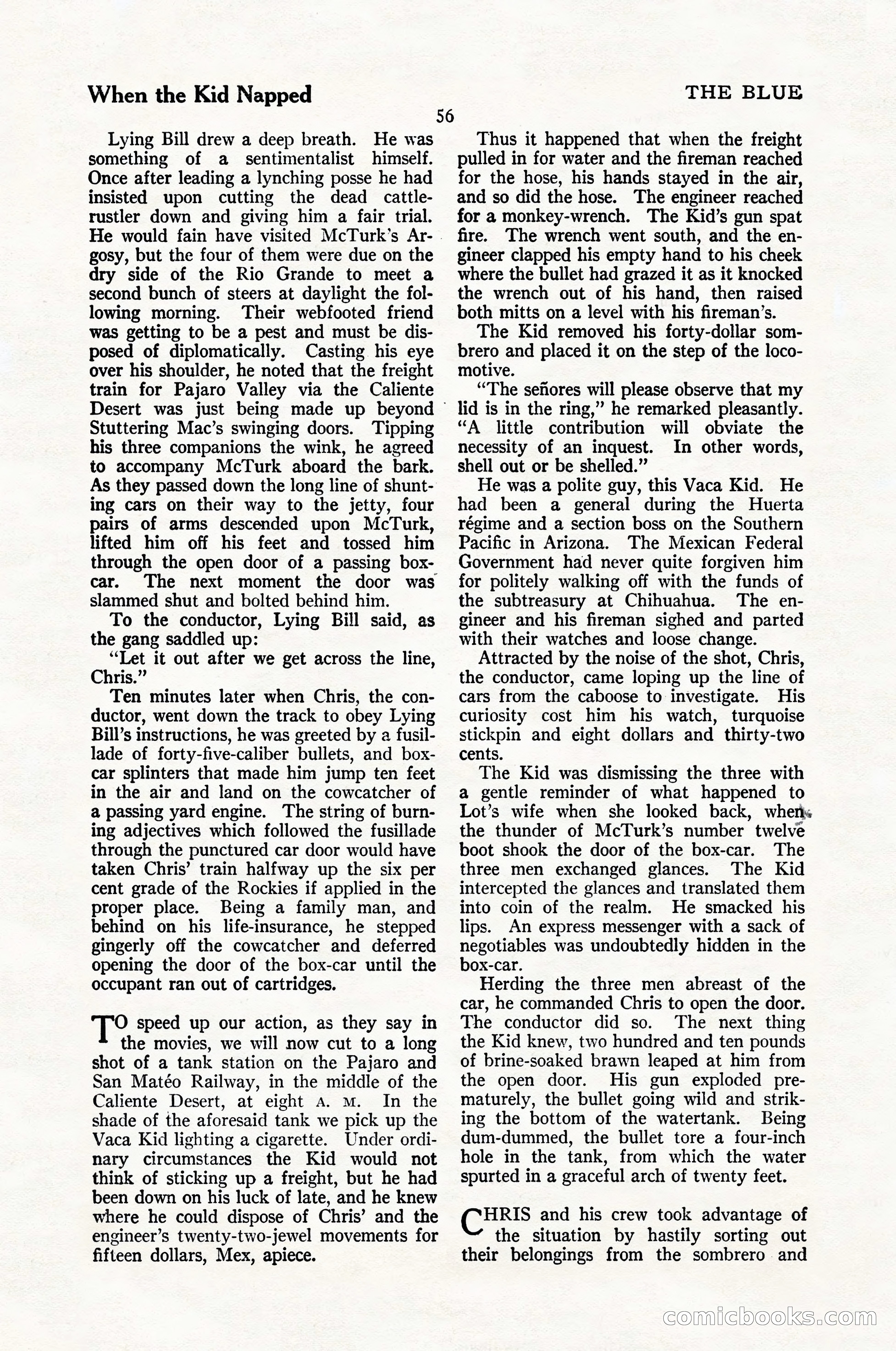 The Blue Book Magazine, January 1924 — page 62 of 216