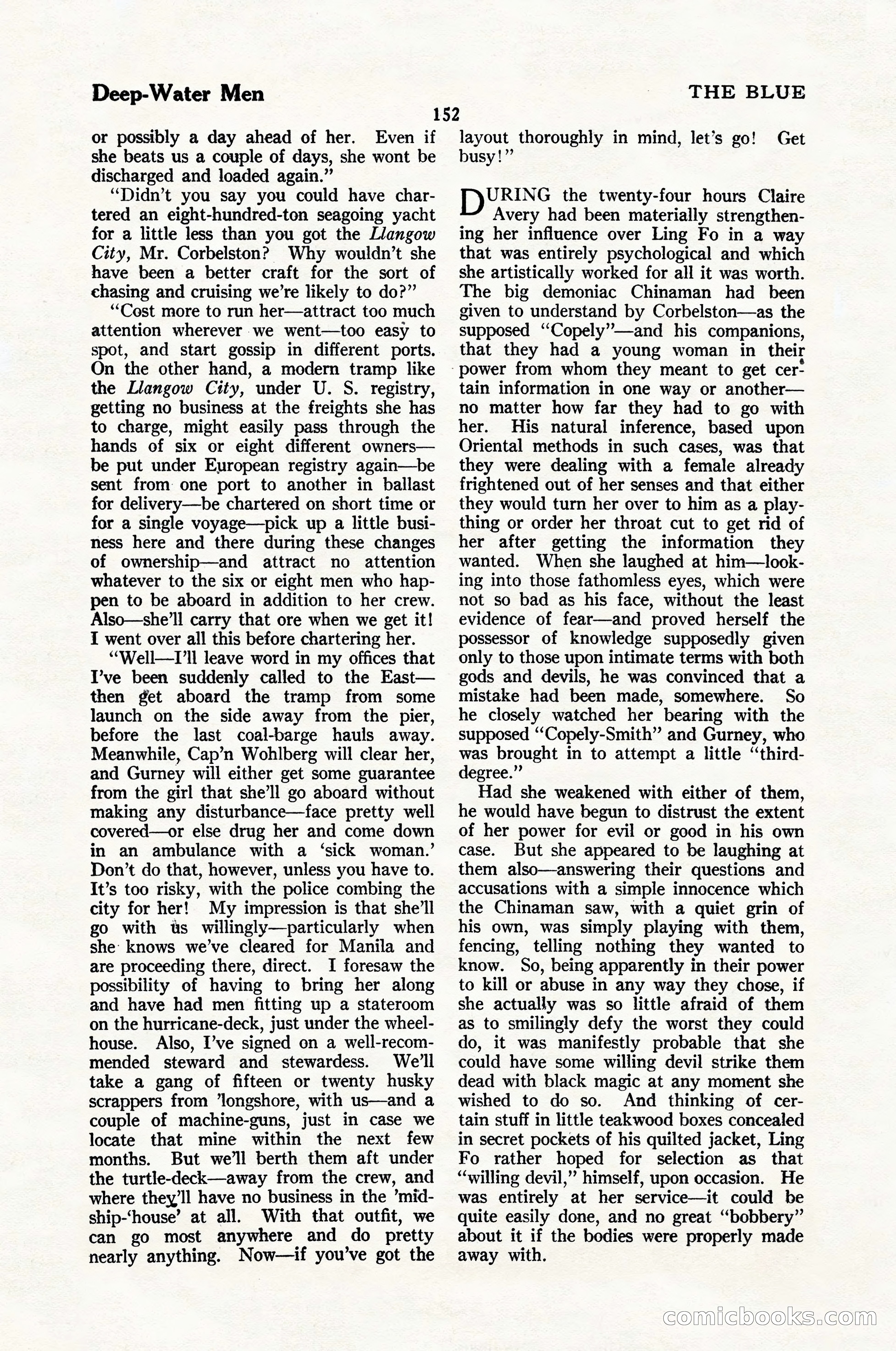 The Blue Book Magazine, January 1924 — page 158 of 216