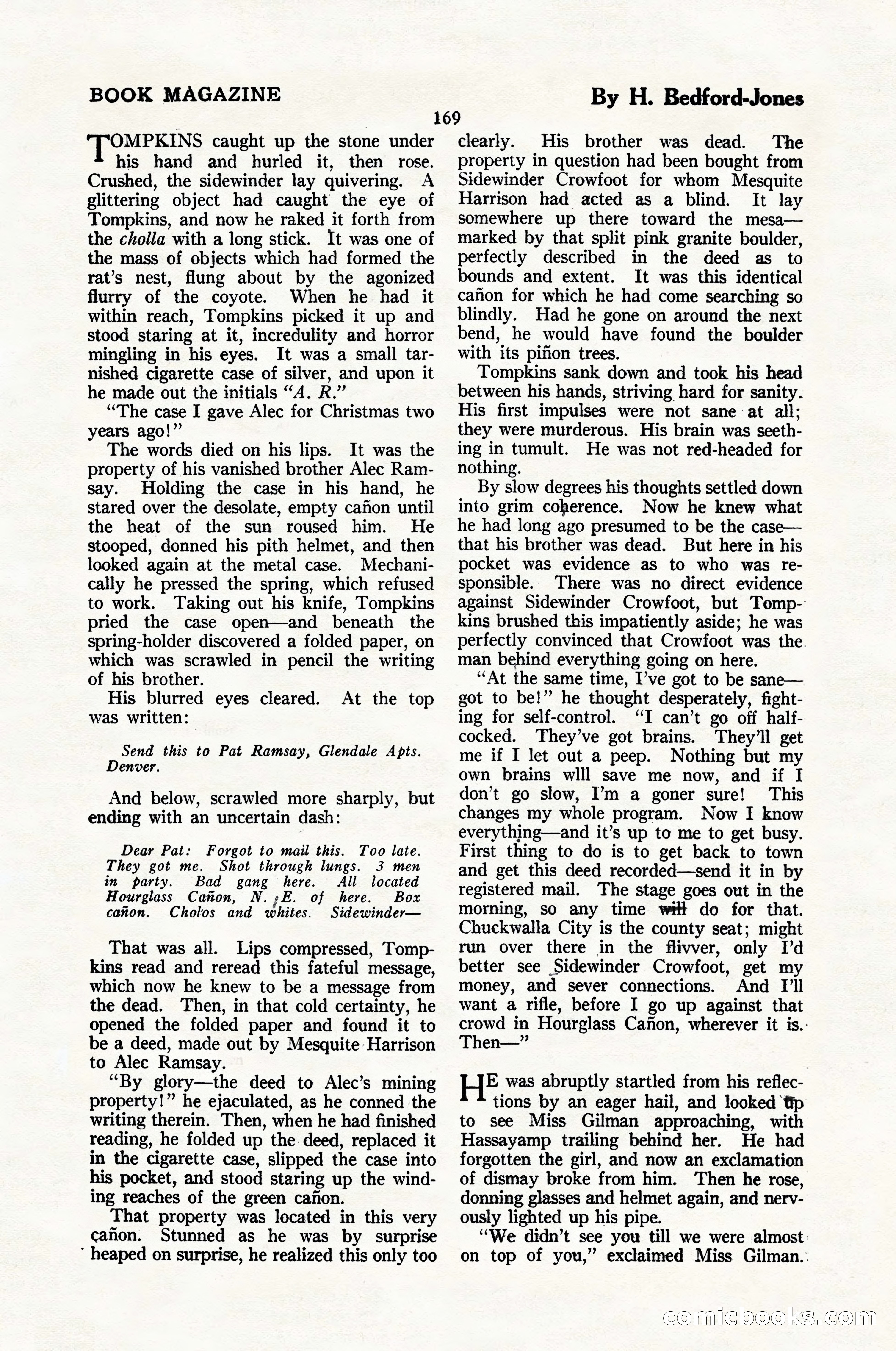 The Blue Book Magazine, January 1924 — page 175 of 216