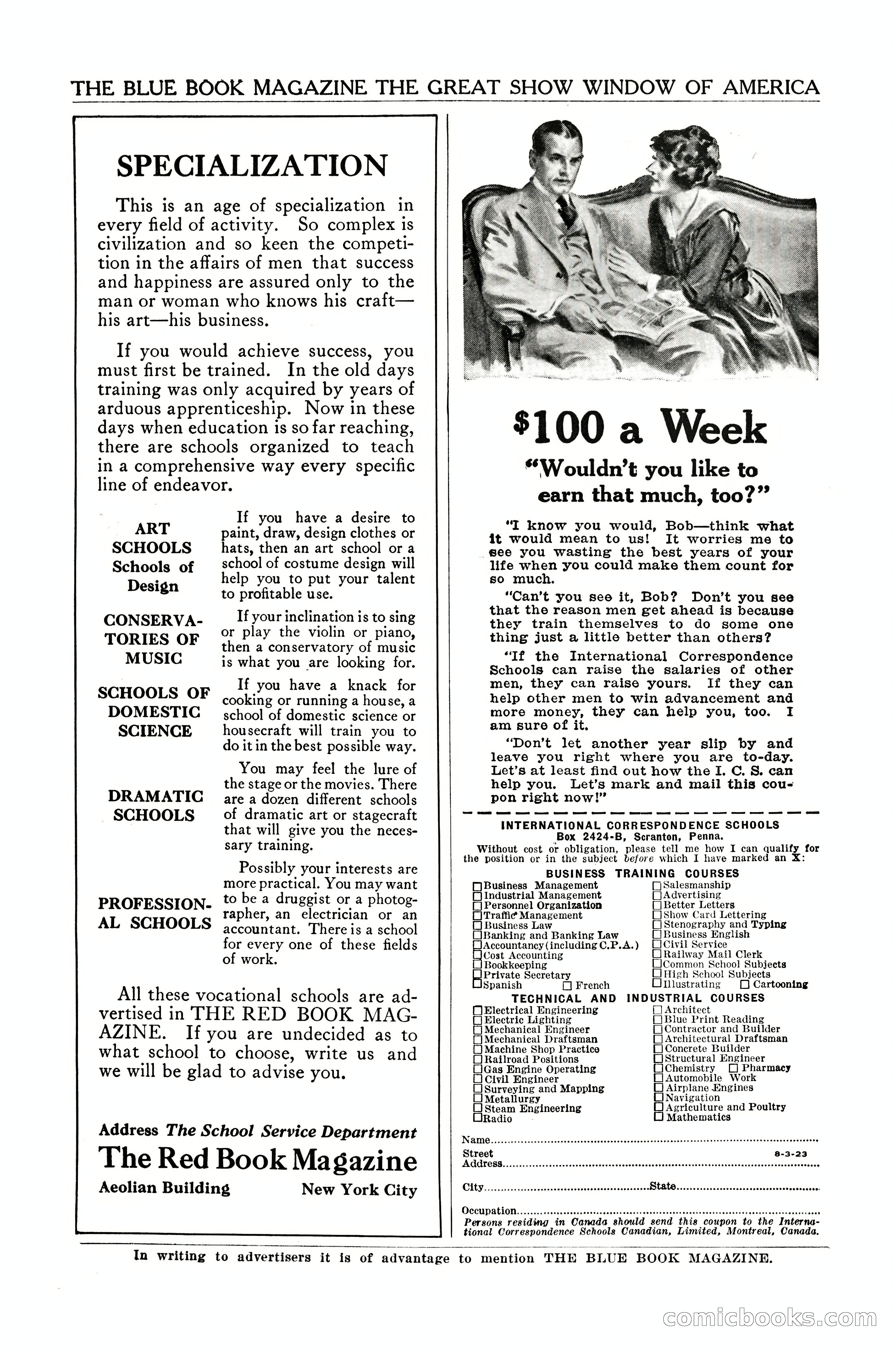 The Blue Book Magazine, January 1924 — page 199 of 216