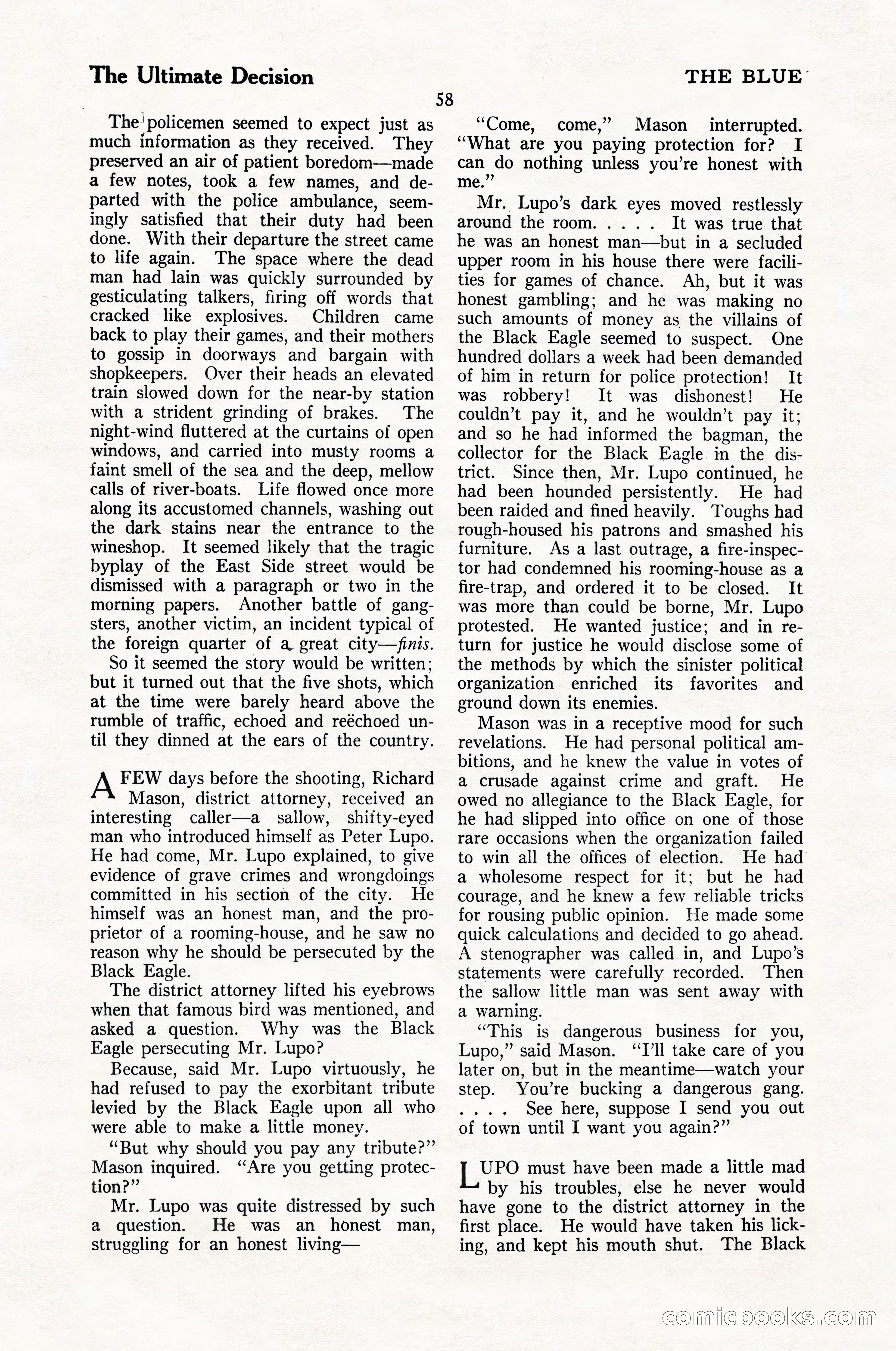 The Blue Book Magazine, May 1924 — page 60 of 196