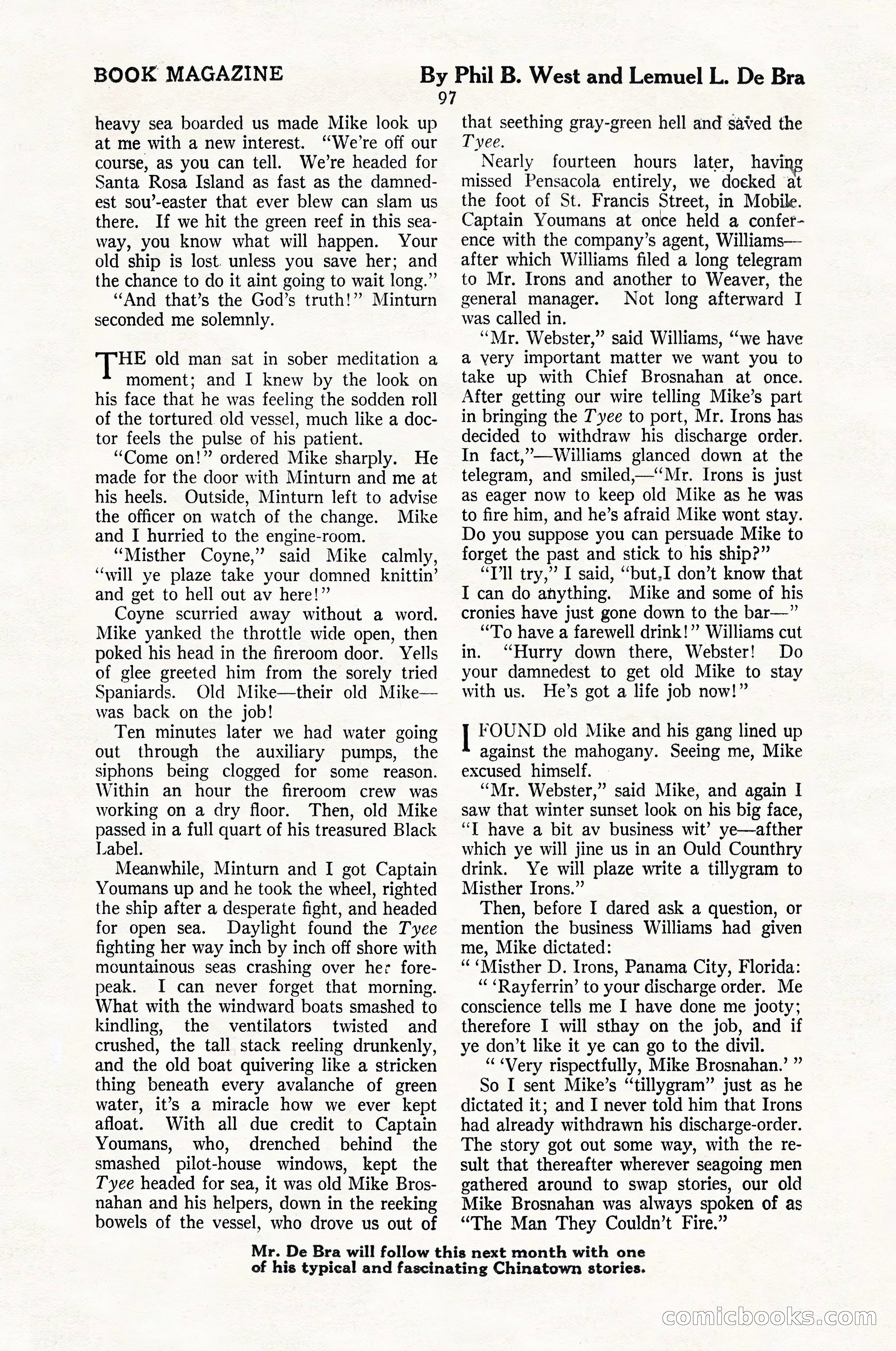 The Blue Book Magazine, May 1924 — page 99 of 196
