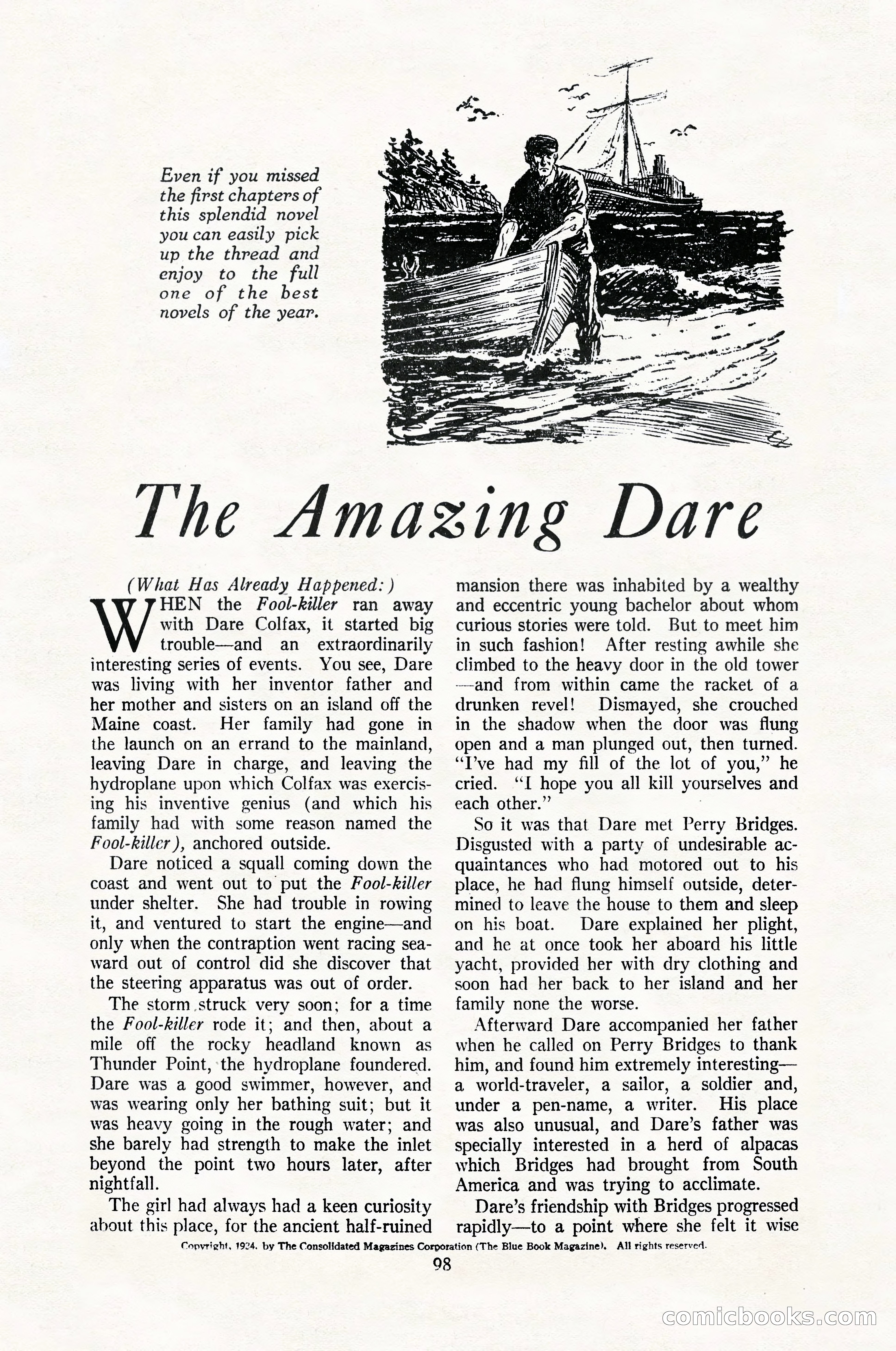 The Blue Book Magazine, May 1924 — page 100 of 196