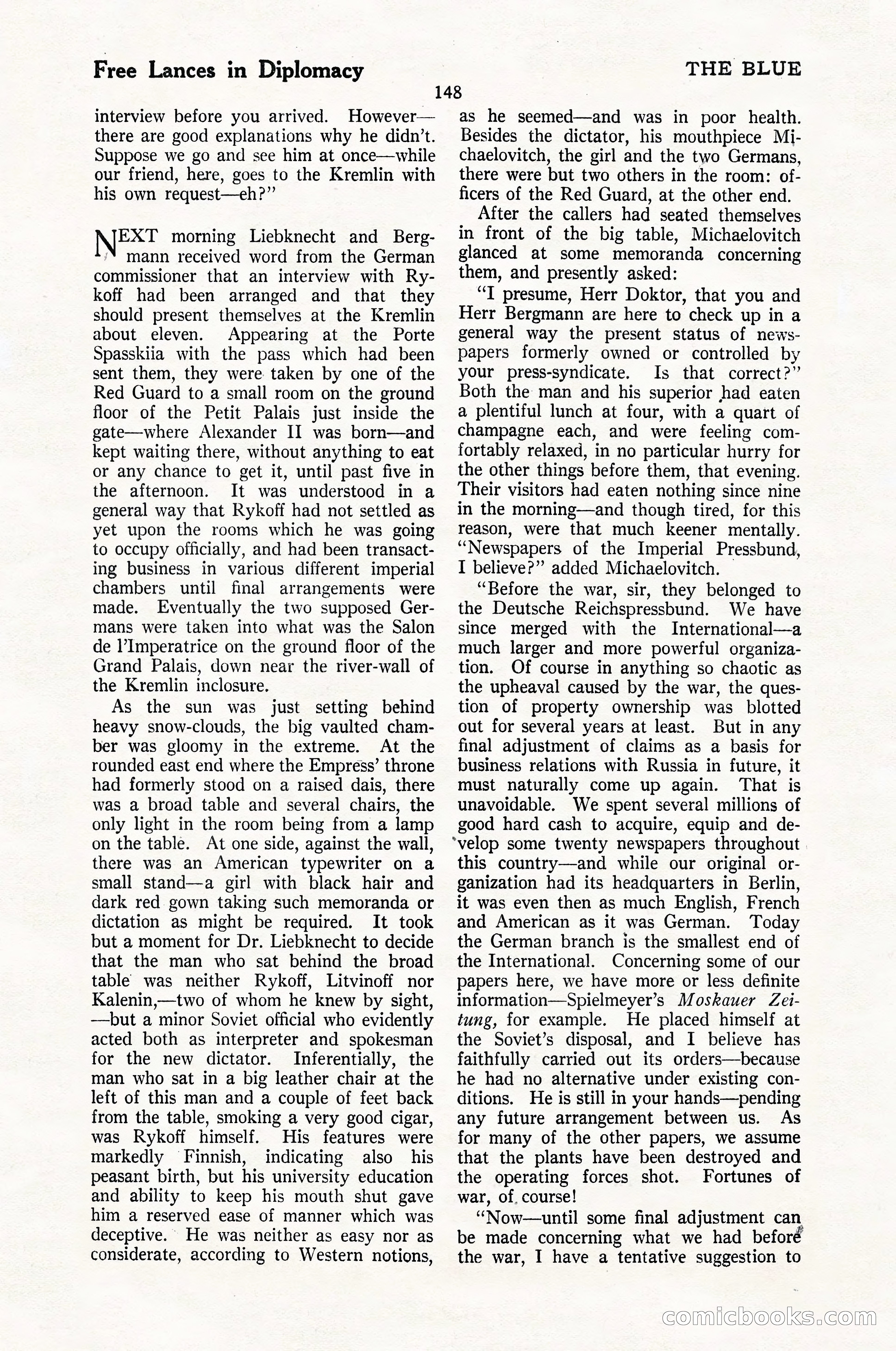 The Blue Book Magazine, May 1924 — page 150 of 196