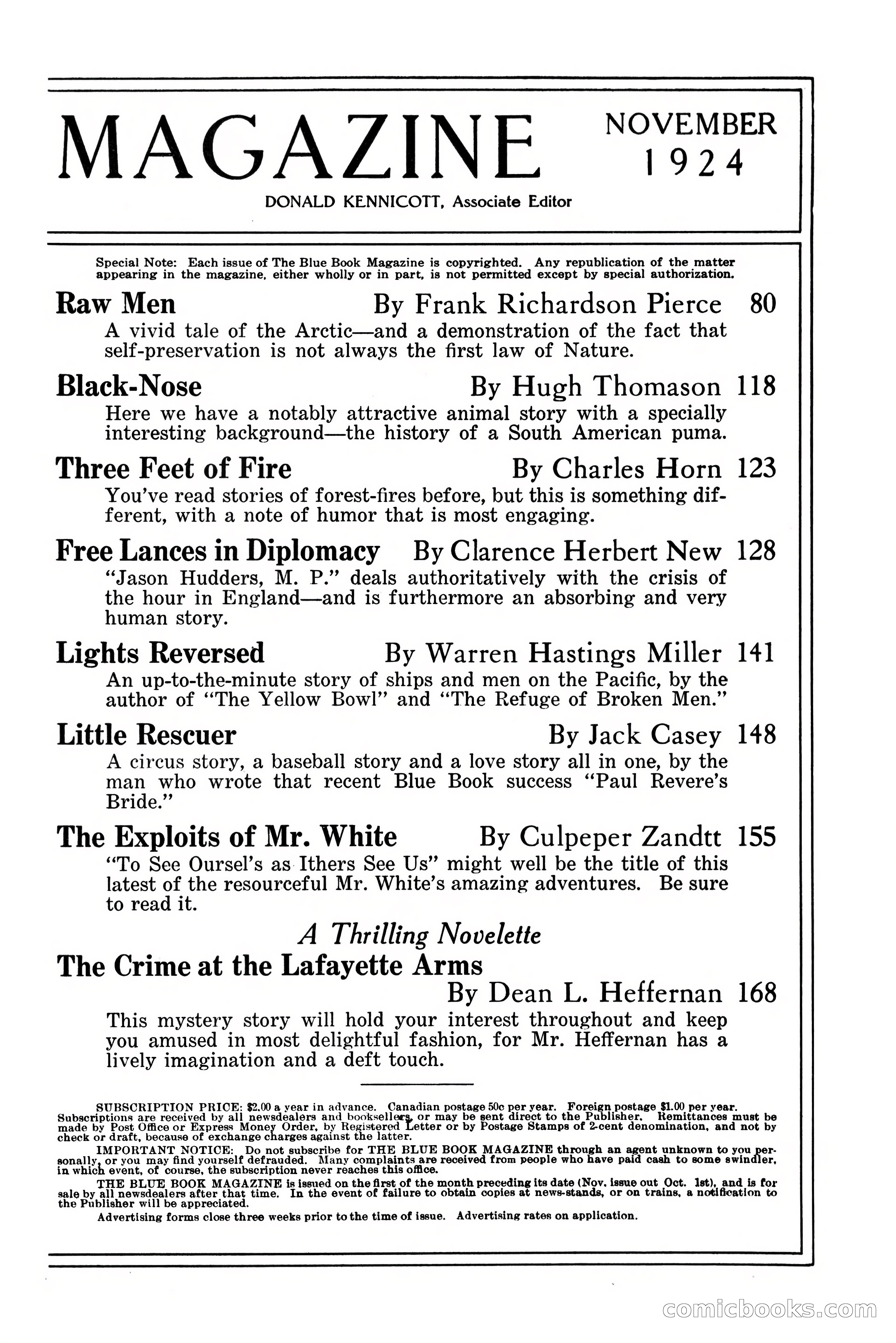 The Blue Book Magazine, November 1924 — page 5 of 212