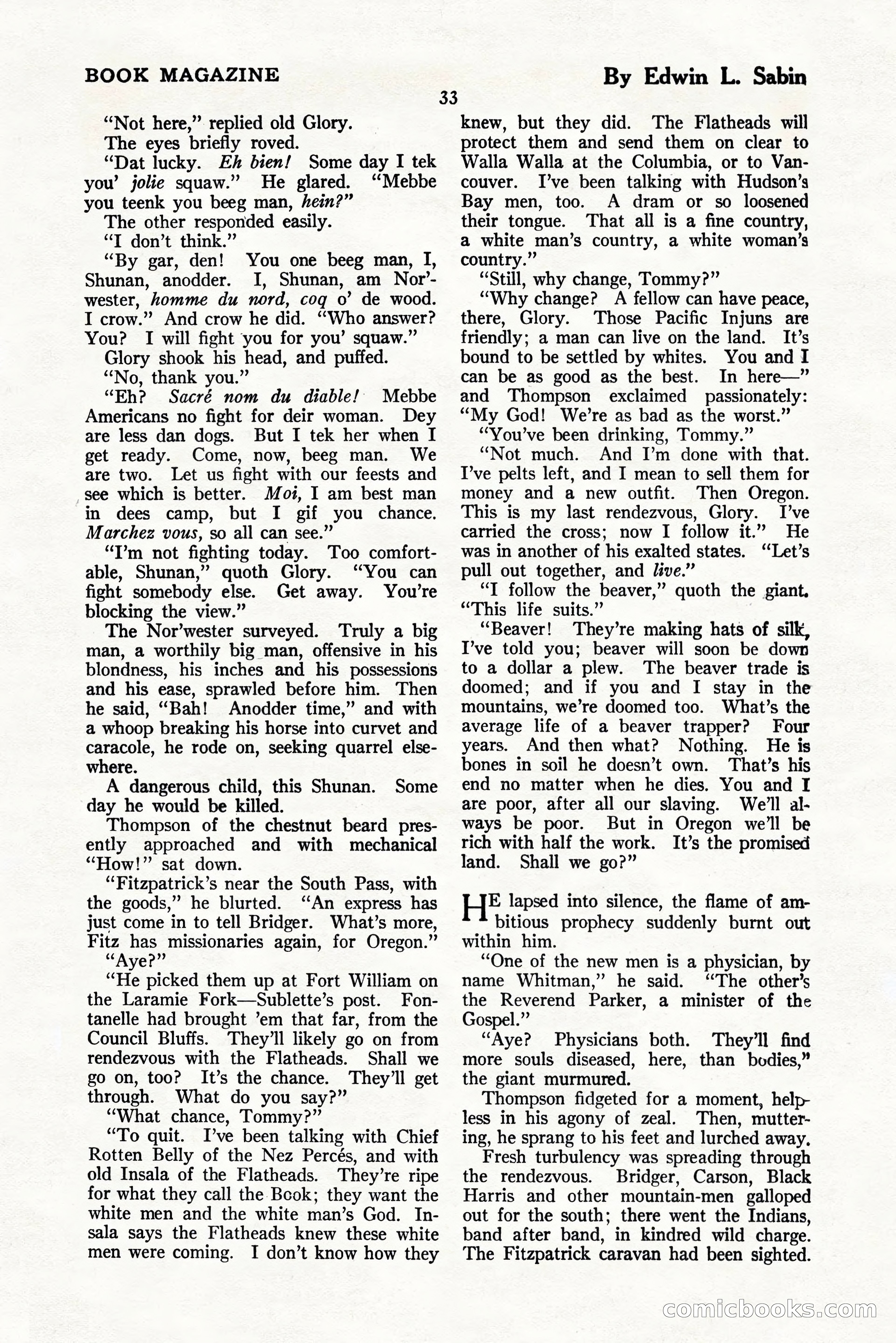 The Blue Book Magazine, November 1924 — page 39 of 212