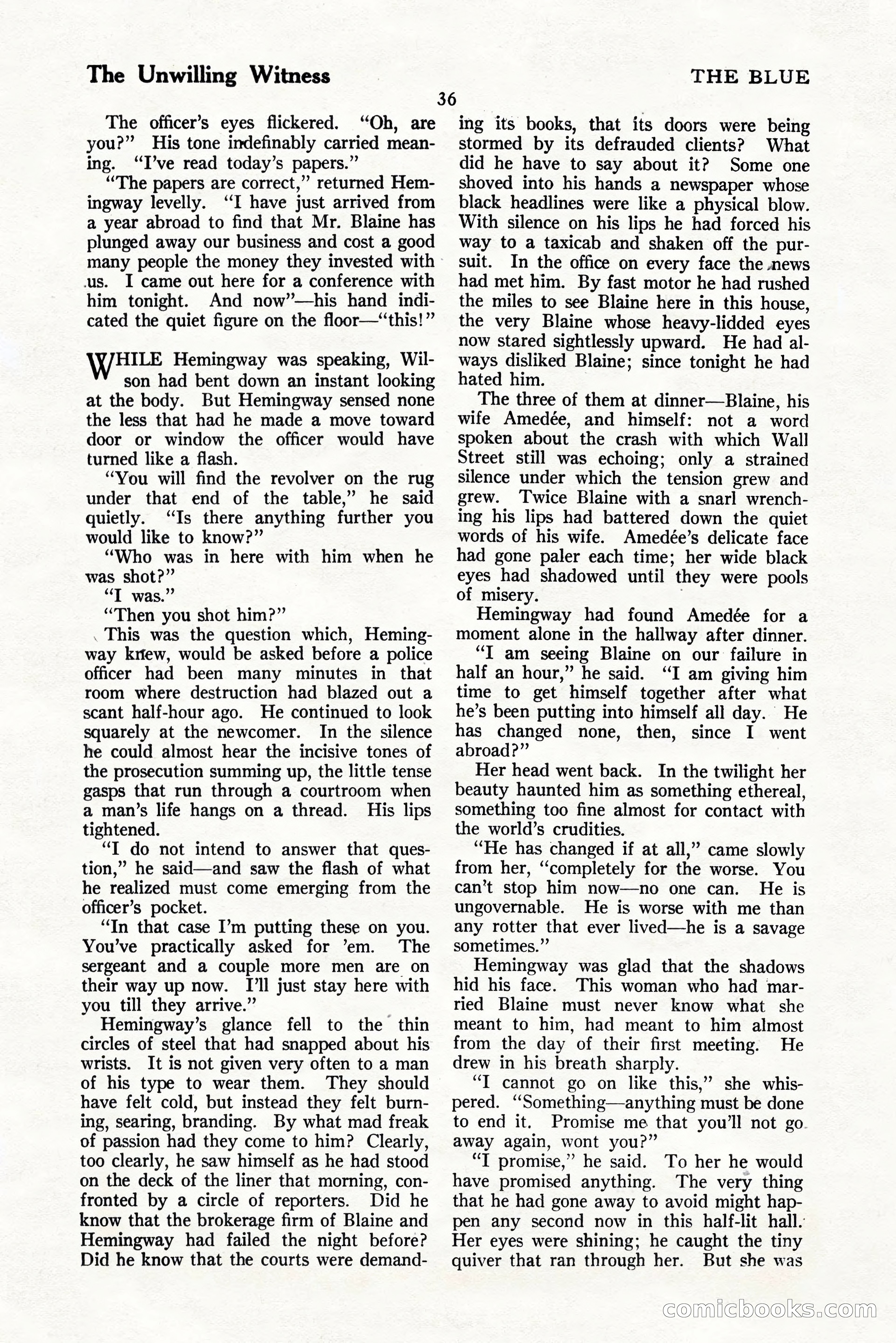 The Blue Book Magazine, November 1924 — page 42 of 212