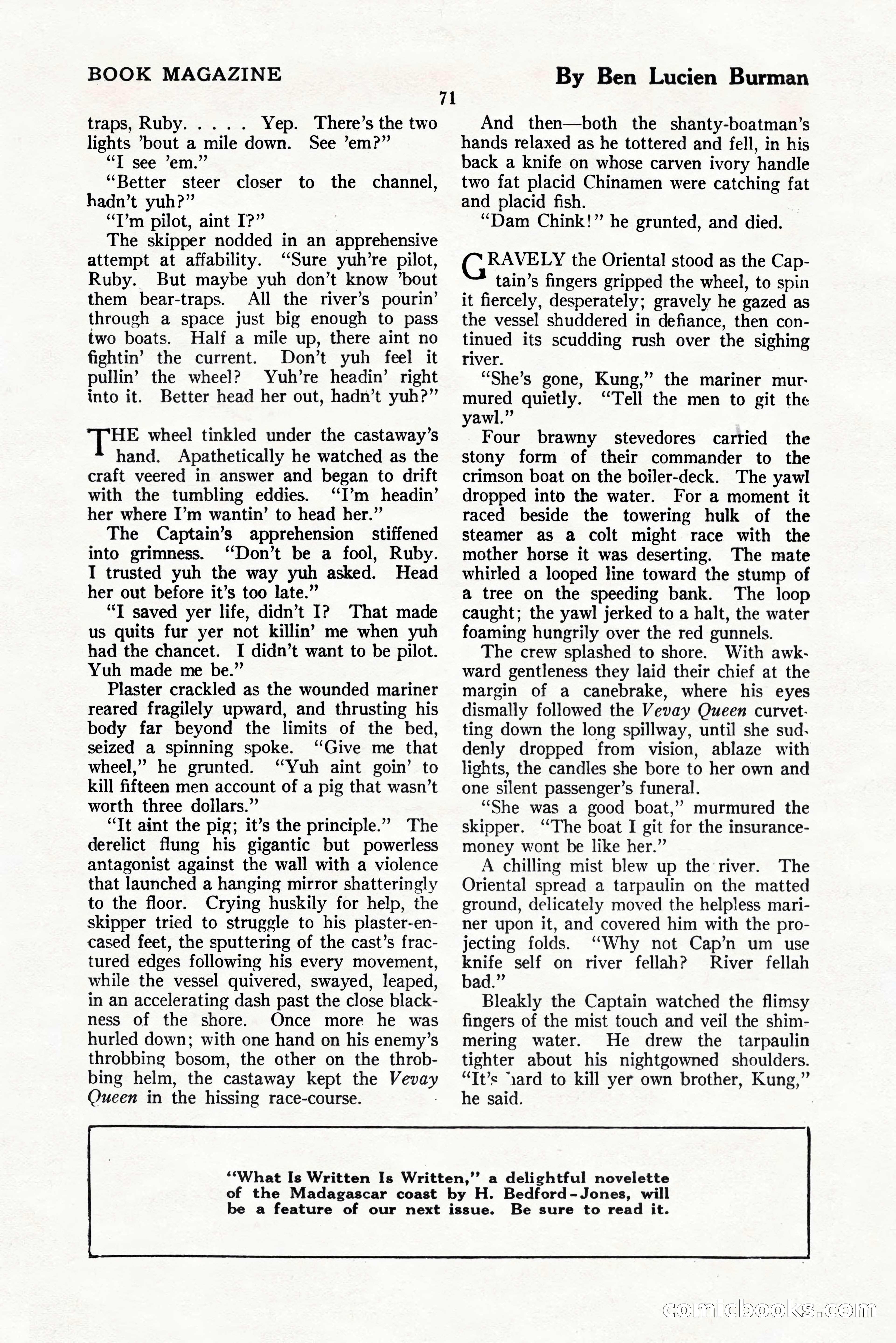 The Blue Book Magazine, November 1924 — page 77 of 212