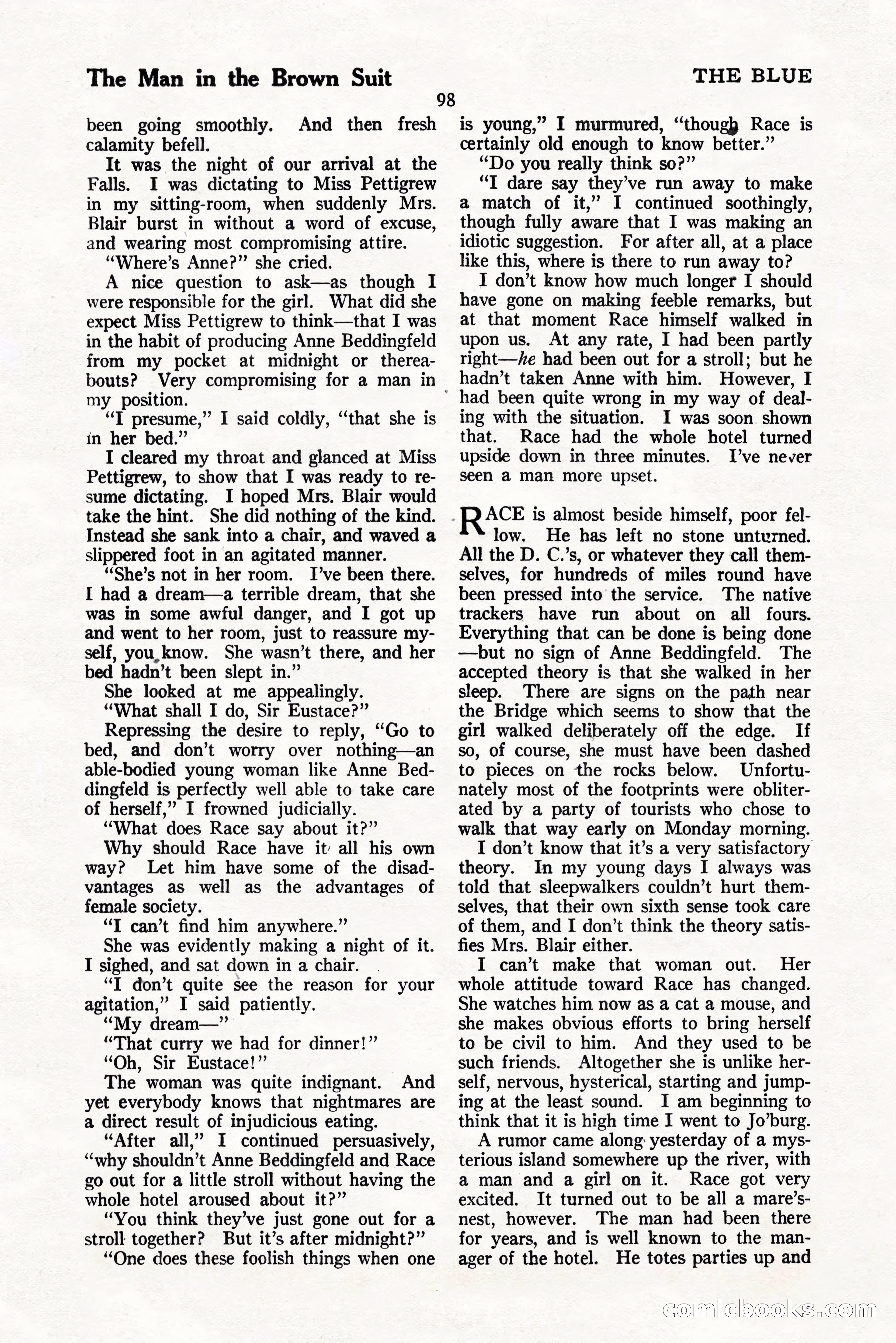 The Blue Book Magazine, November 1924 — page 104 of 212