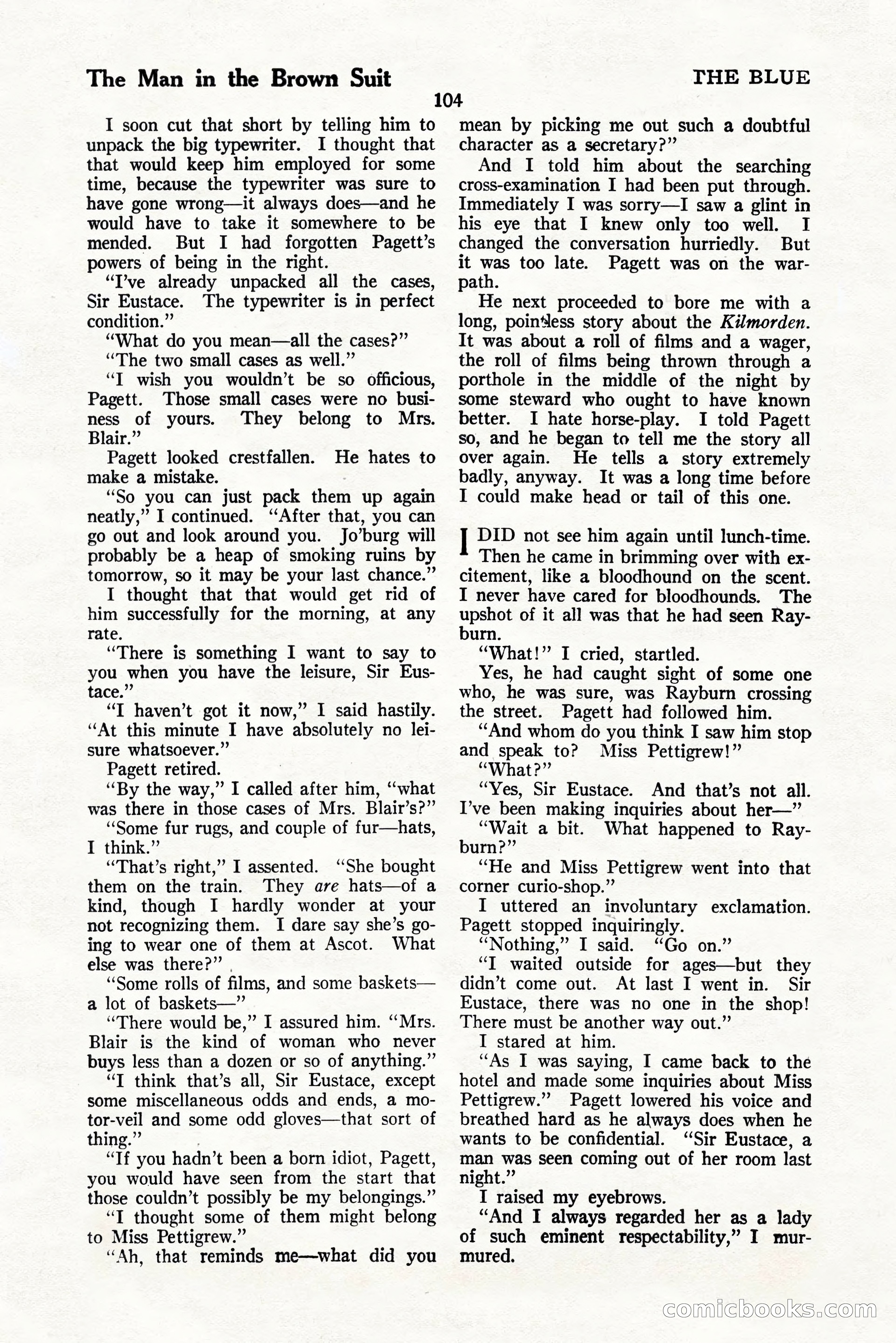 The Blue Book Magazine, November 1924 — page 110 of 212