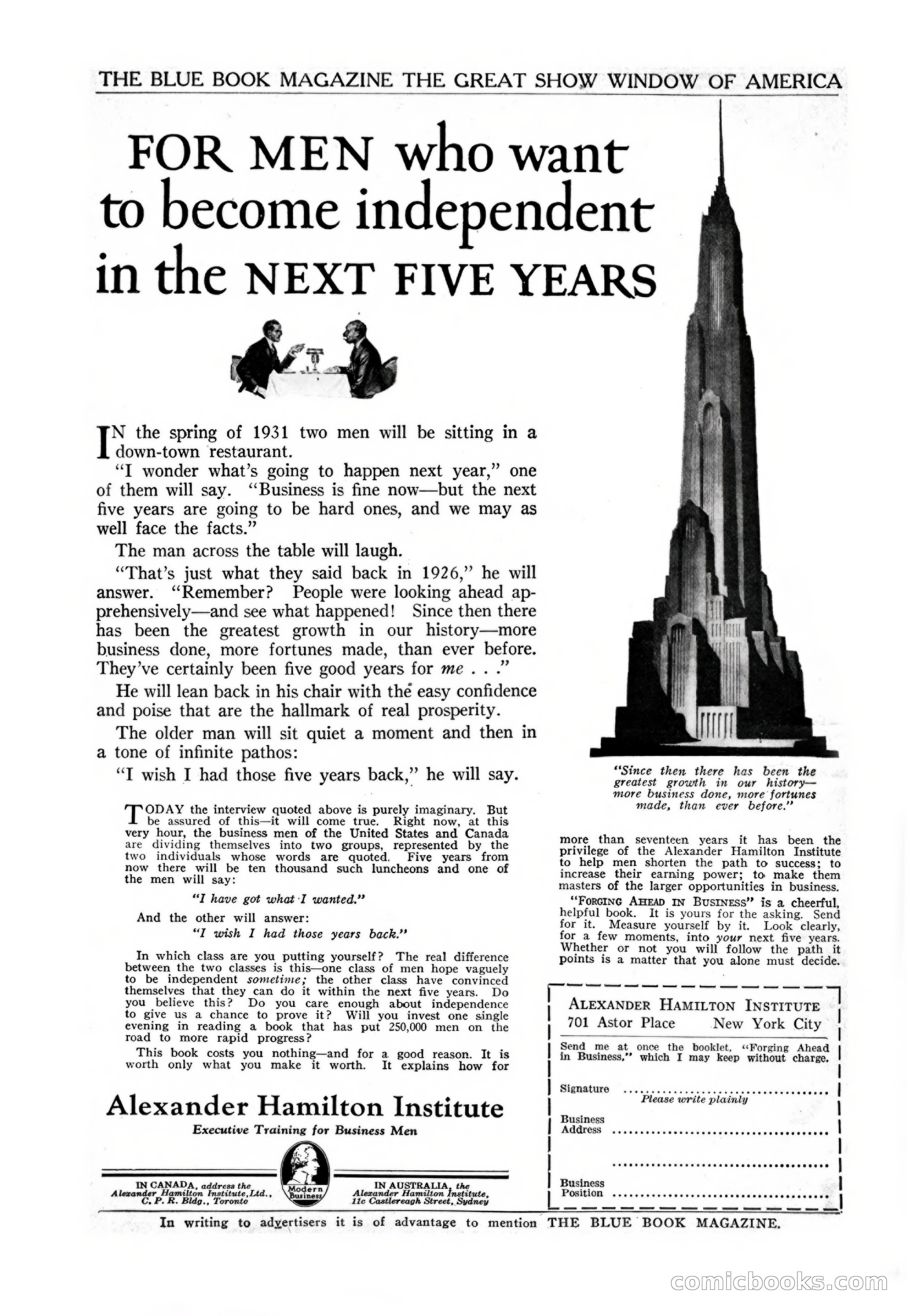 The Illustrated Blue Book Magazine, November 1926 — page 6 of 208