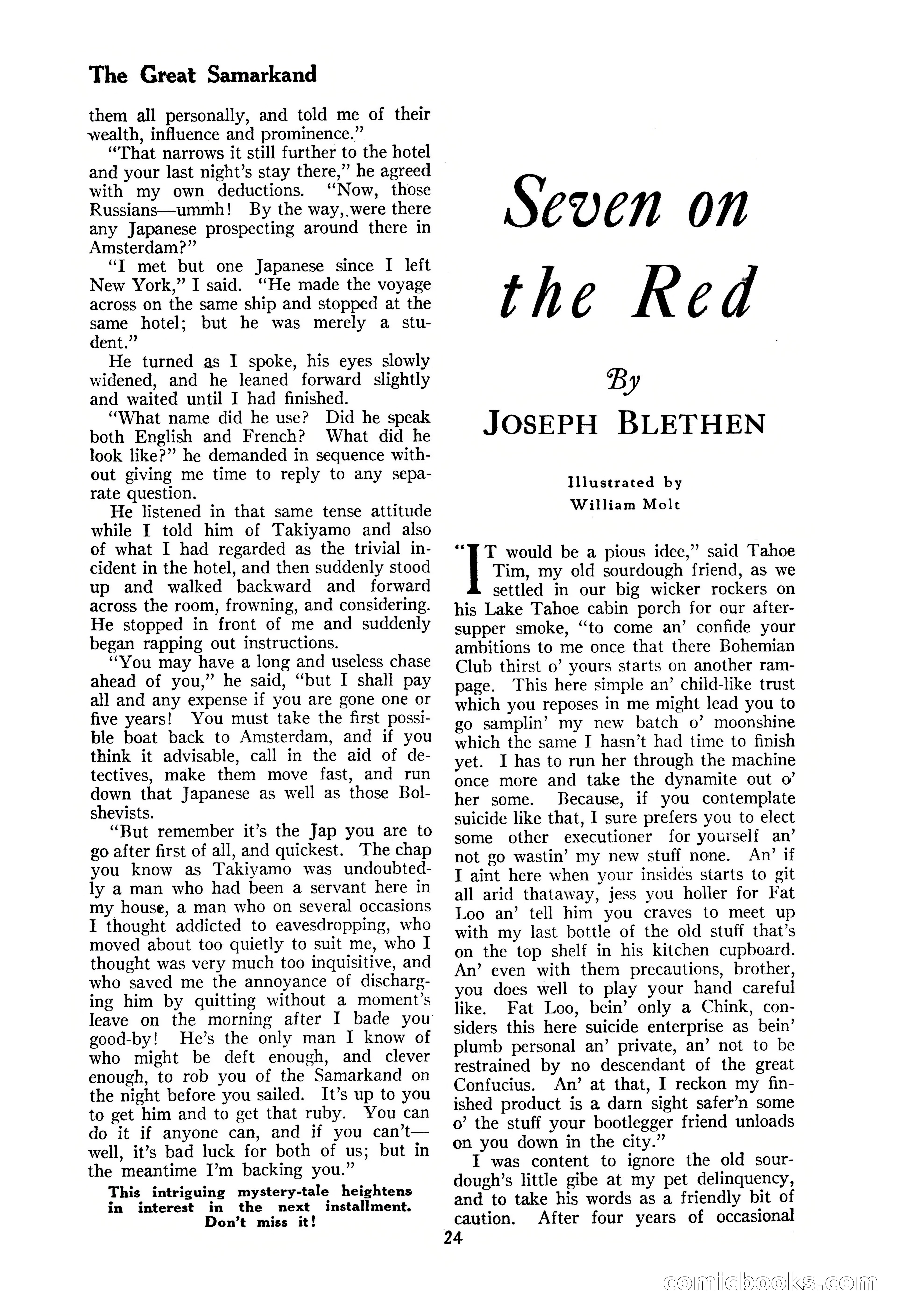 The Illustrated Blue Book Magazine, November 1926 — page 26 of 208