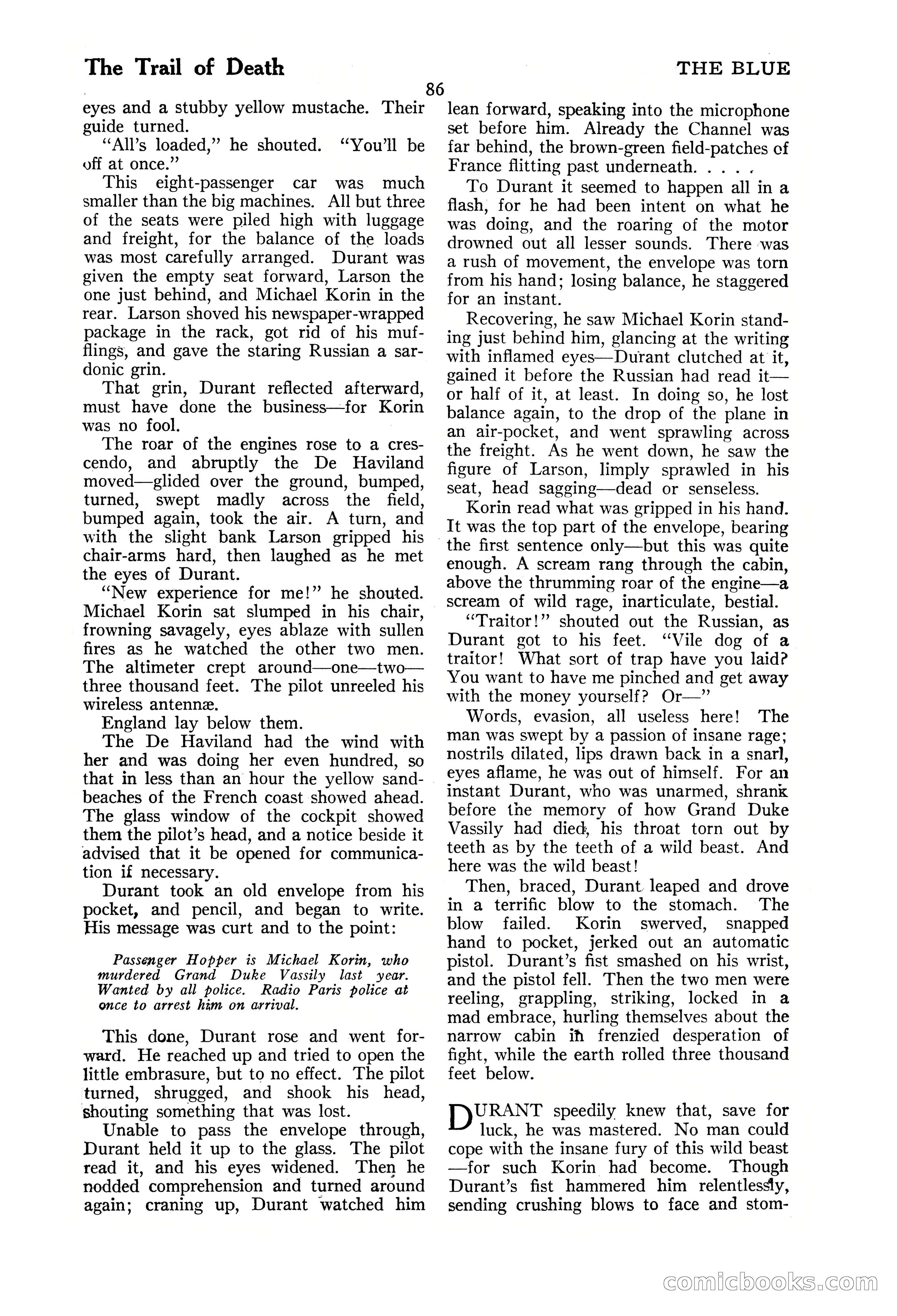 The Illustrated Blue Book Magazine, November 1926 — page 88 of 208