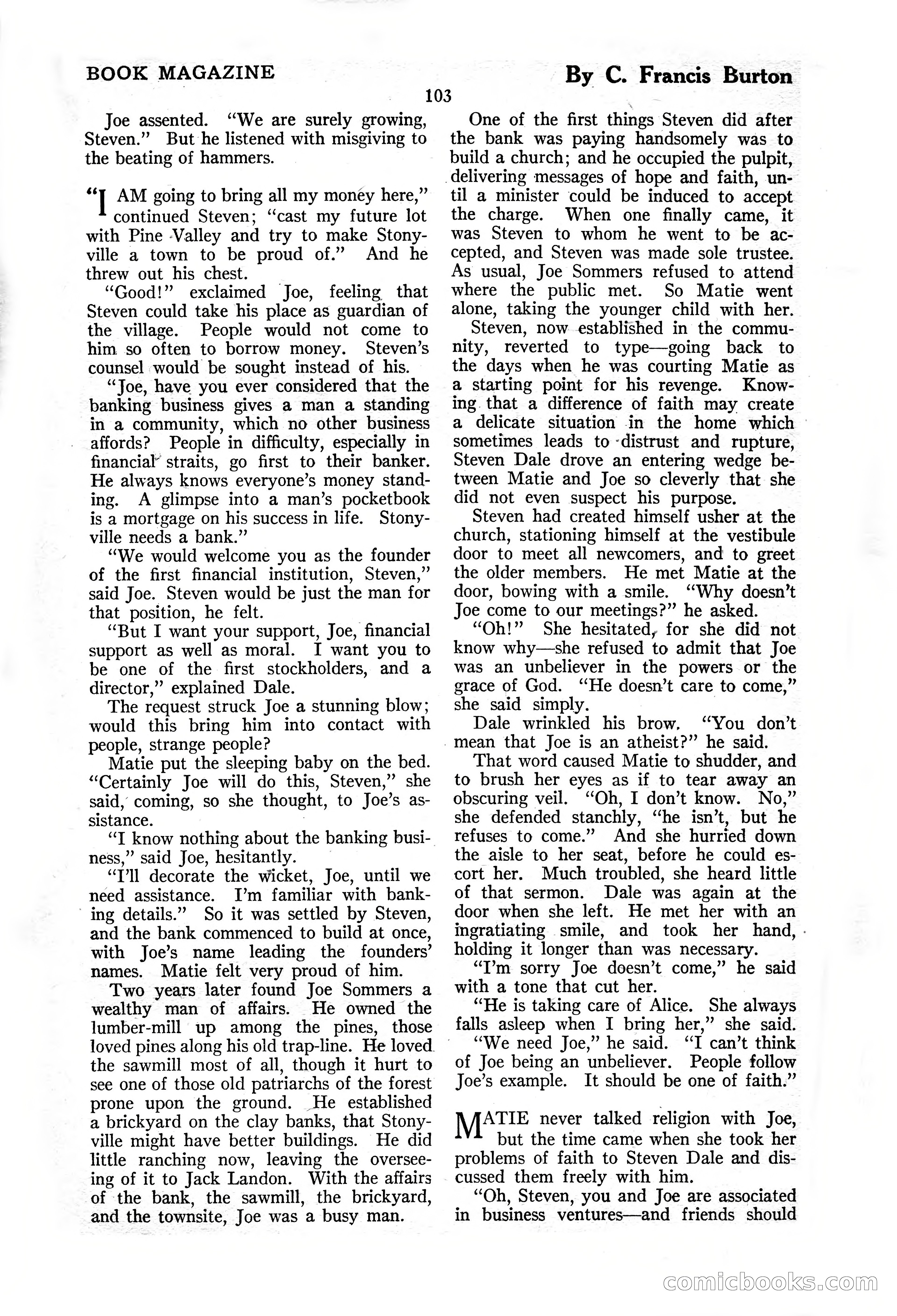 The Illustrated Blue Book Magazine, November 1926 — page 105 of 208